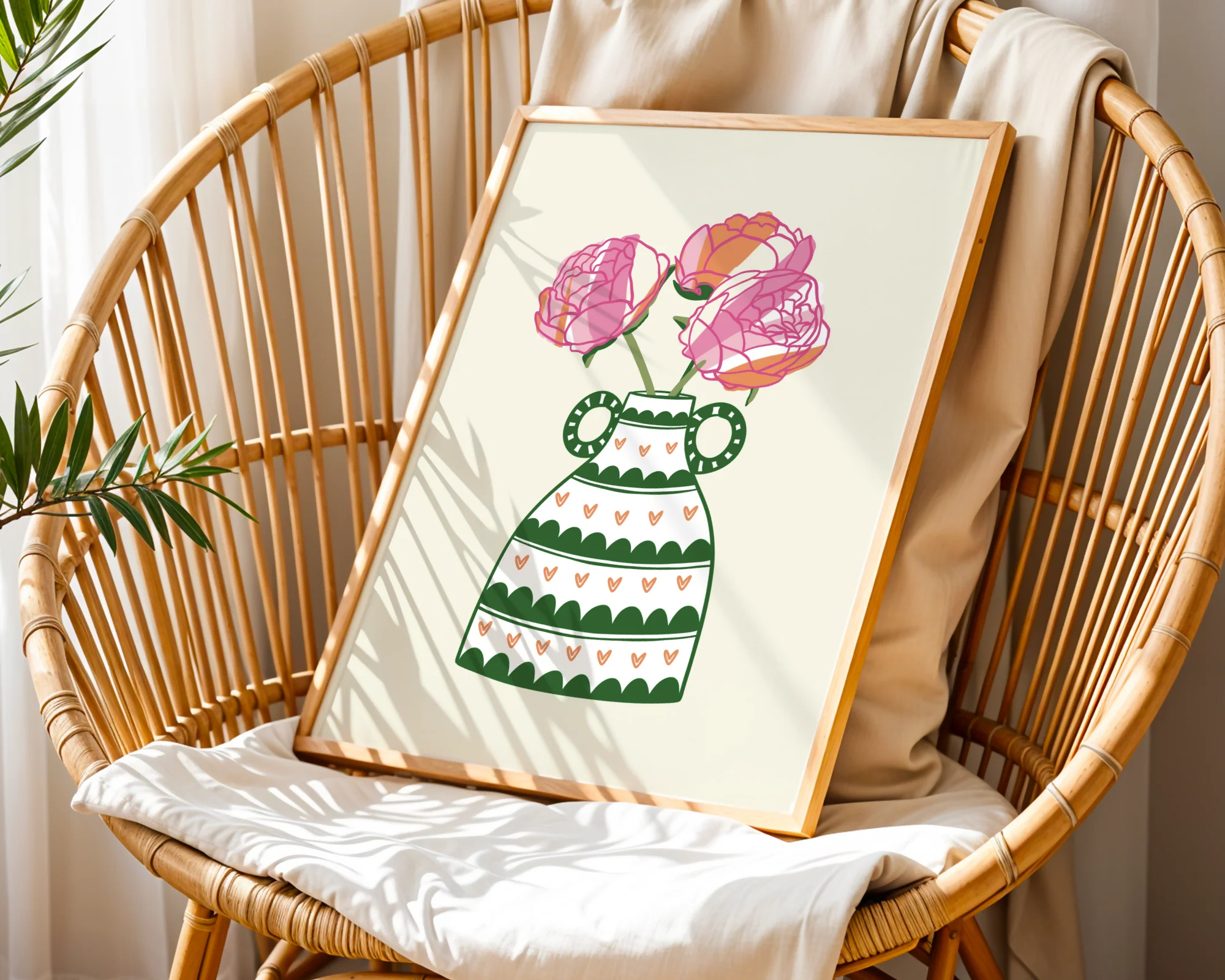 Peonies Vase Print - Image 3