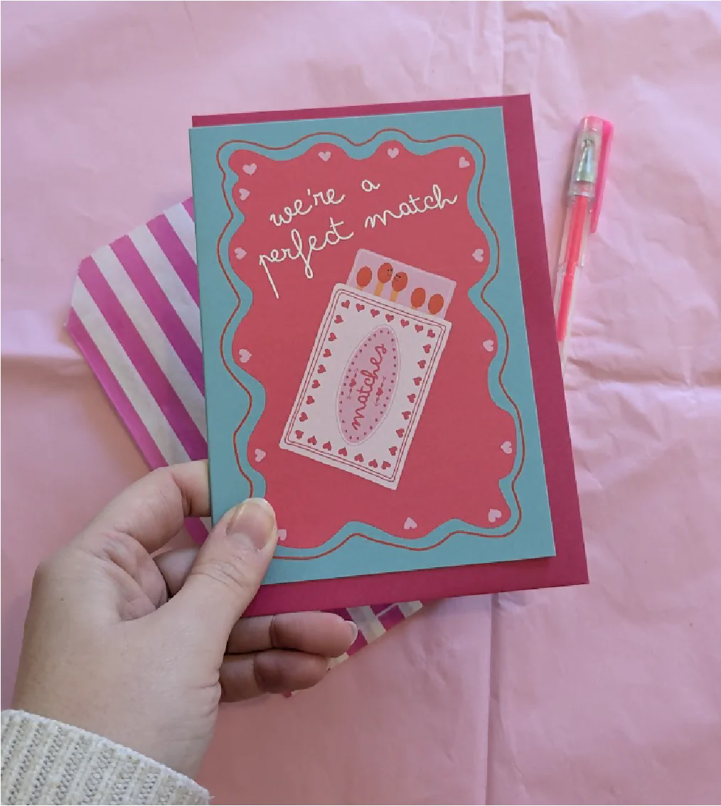 Perfect Match Valentines Day Card - Image 2