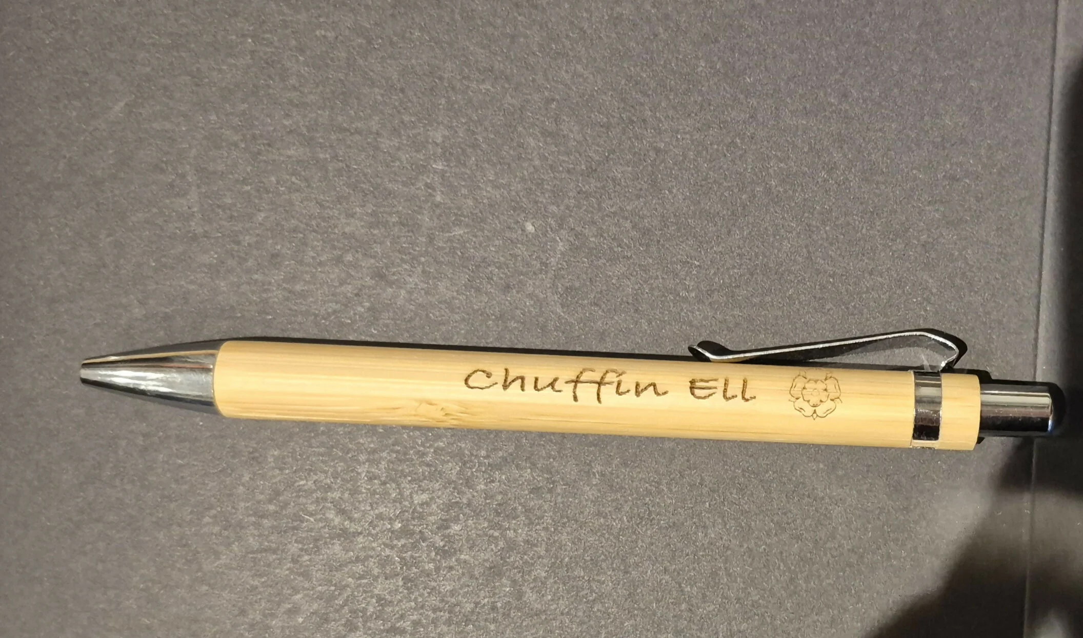 Personalised Engraved Bamboo Pens – Refillable Ballpoint - Image 2