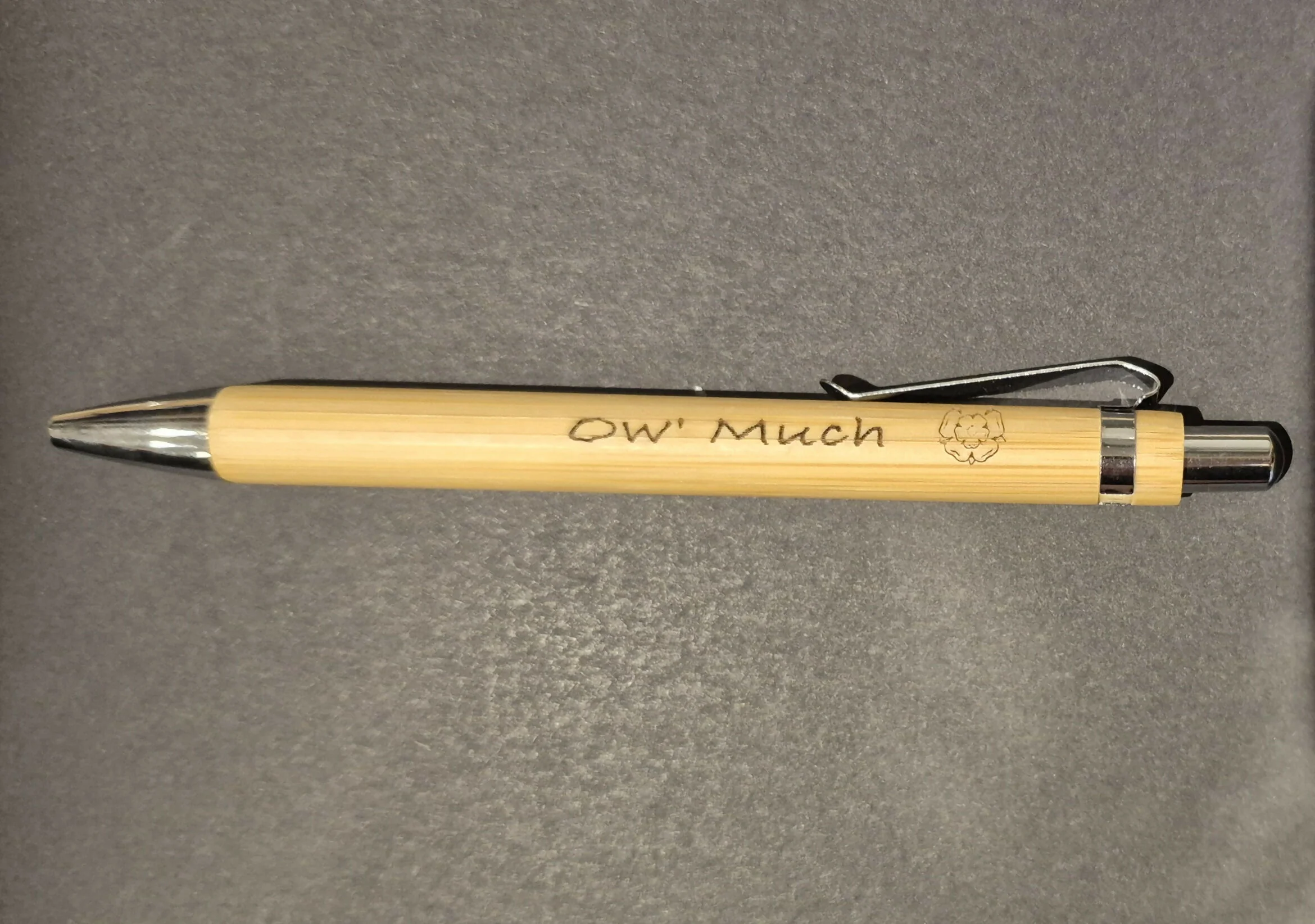 Personalised Engraved Bamboo Pens – Refillable Ballpoint - Image 3