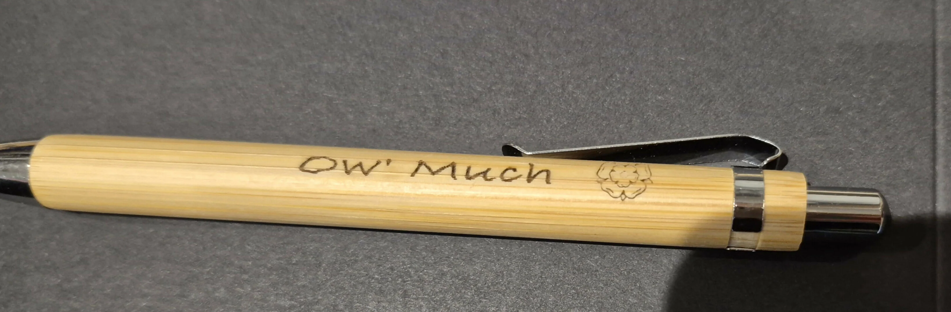 Personalised Engraved Bamboo Pens – Refillable Ballpoint - Image 4