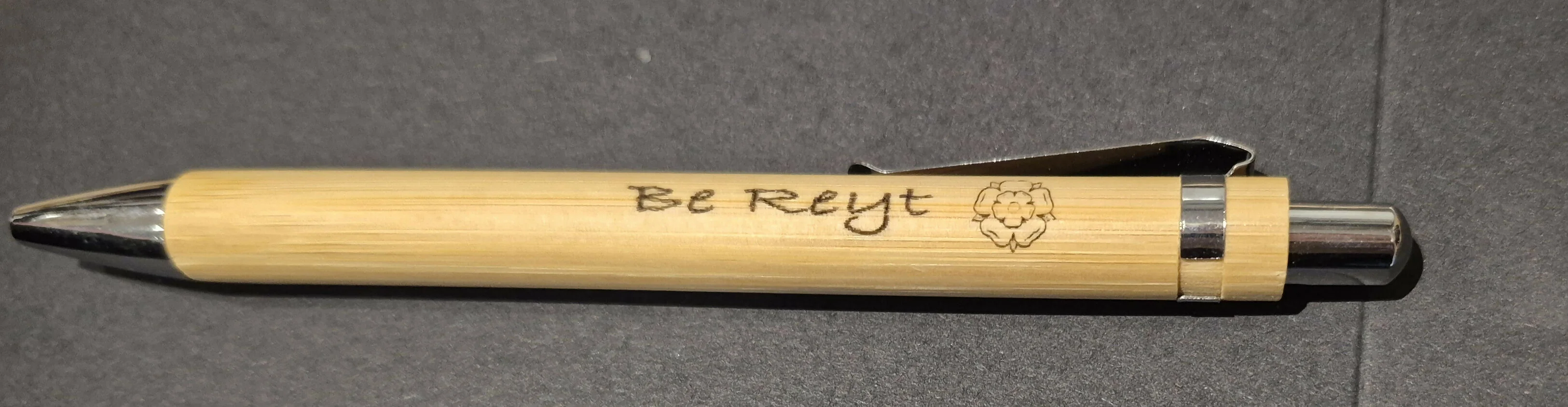 Personalised Engraved Bamboo Pens – Refillable Ballpoint - Image 6