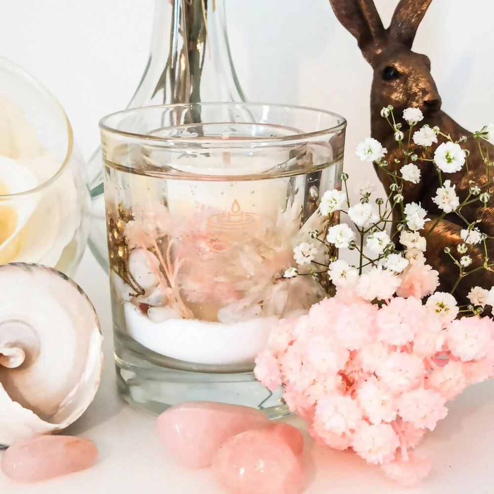 Pink Champagne Botanical Candle - Image 3