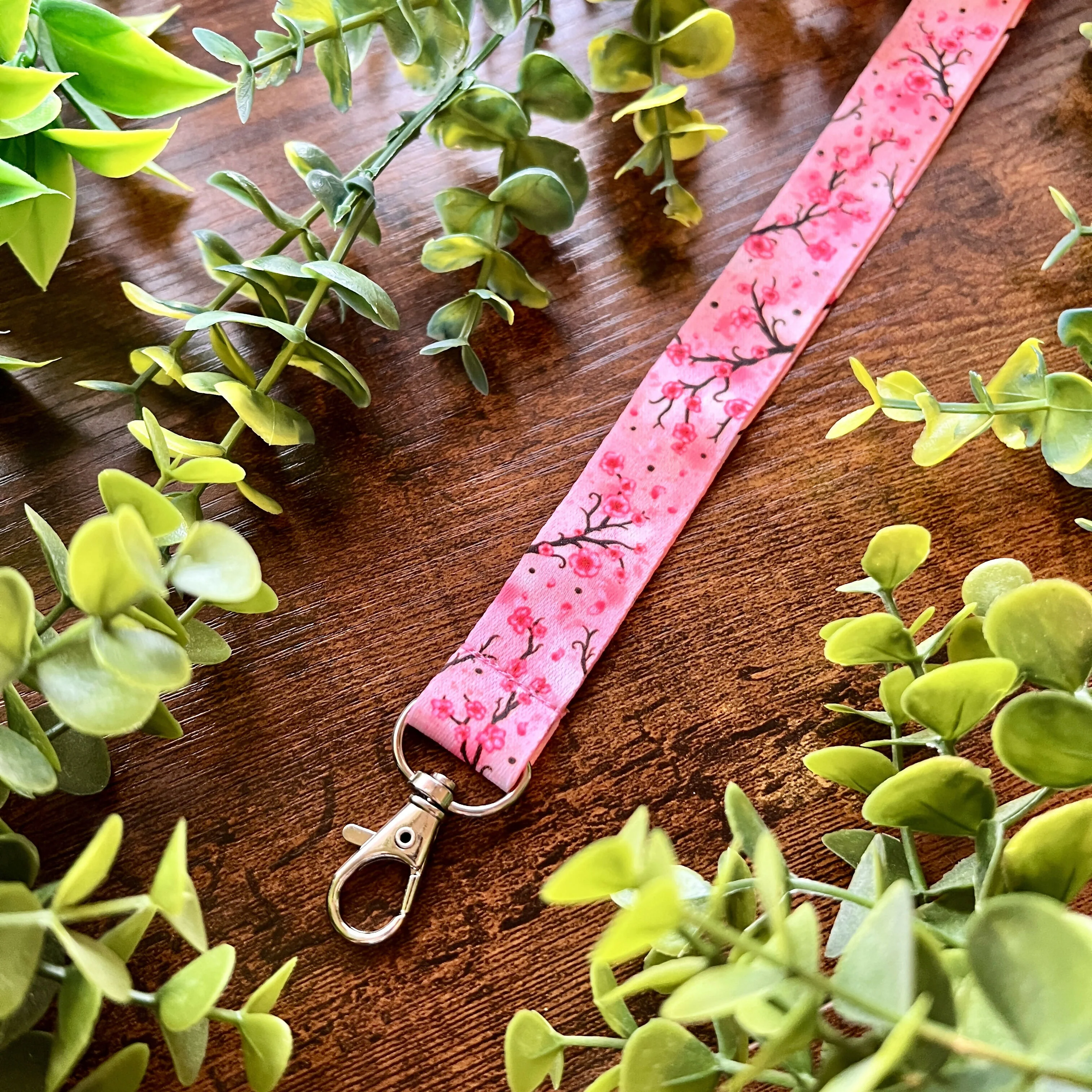 Pink Sakura Lanyard - Image 2