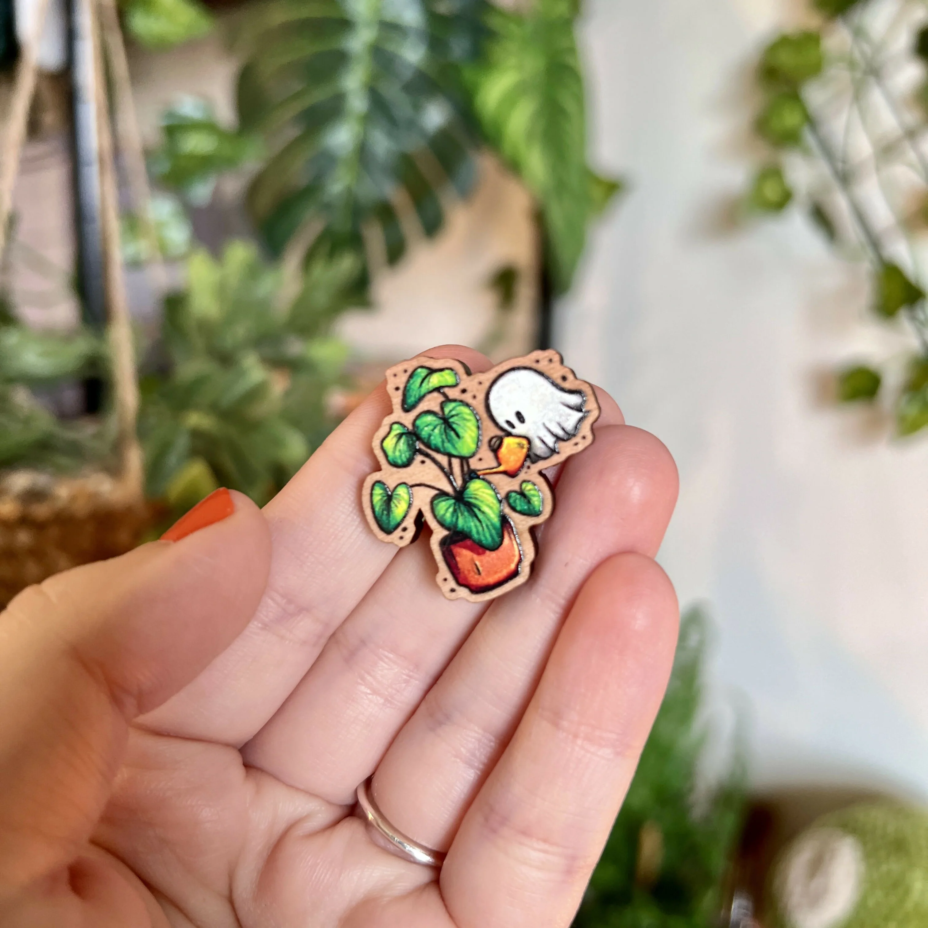 Plant Ghost Wooden Pin - Image 5