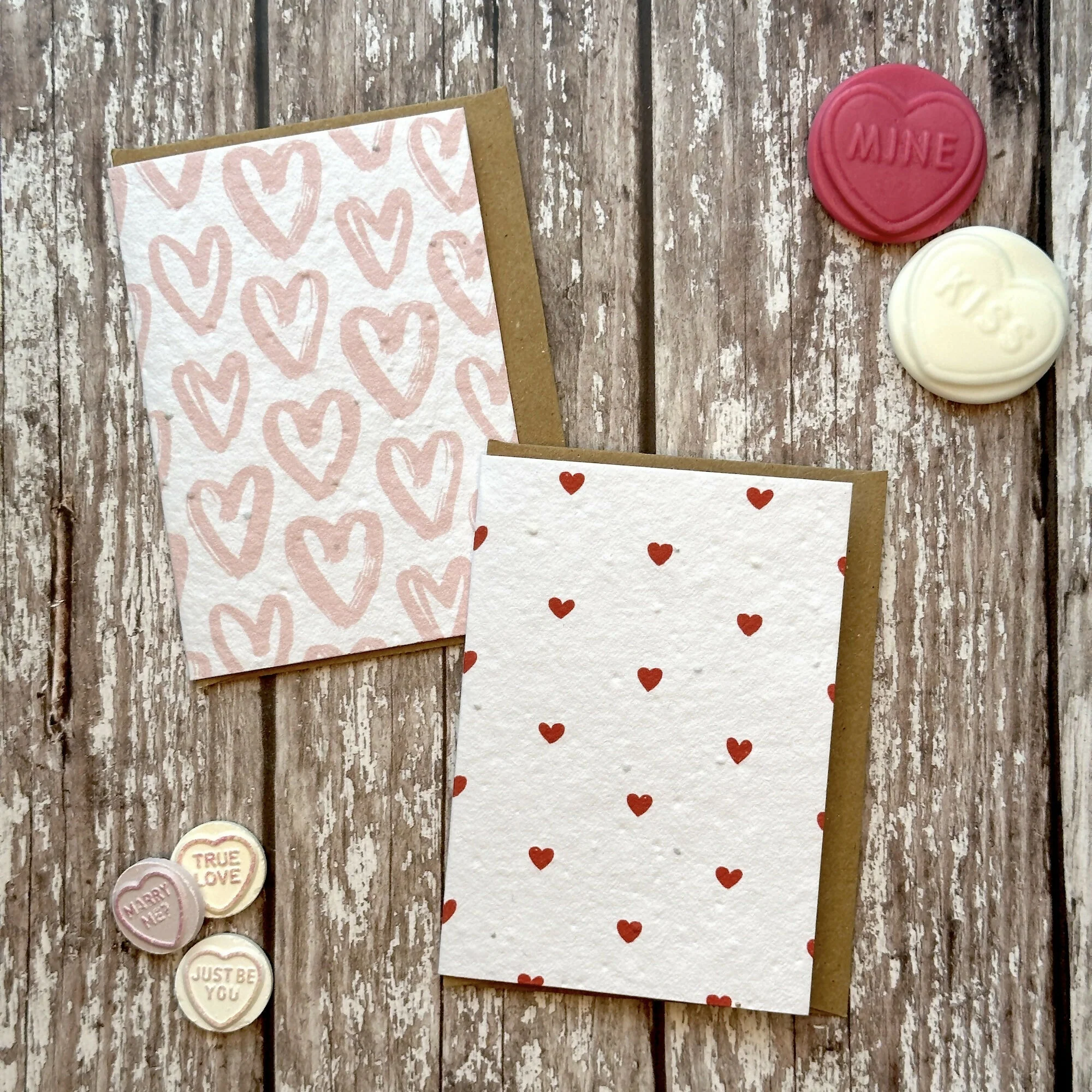 Plantable Valentine's Wildflower Seed Card Set (4 A7 Cards) - Image 2