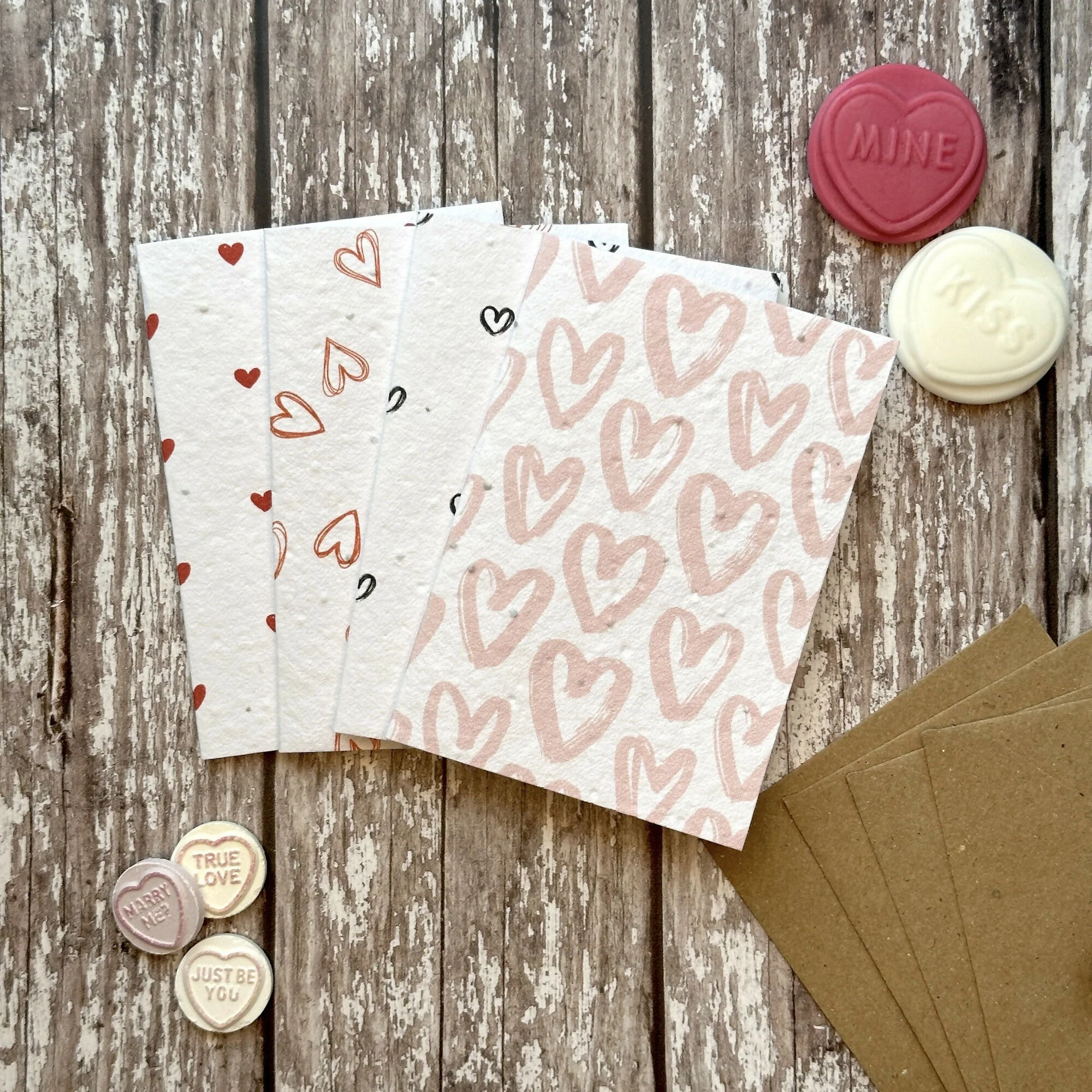Plantable Valentine's Wildflower Seed Card Set (4 A7 Cards) - Image 4