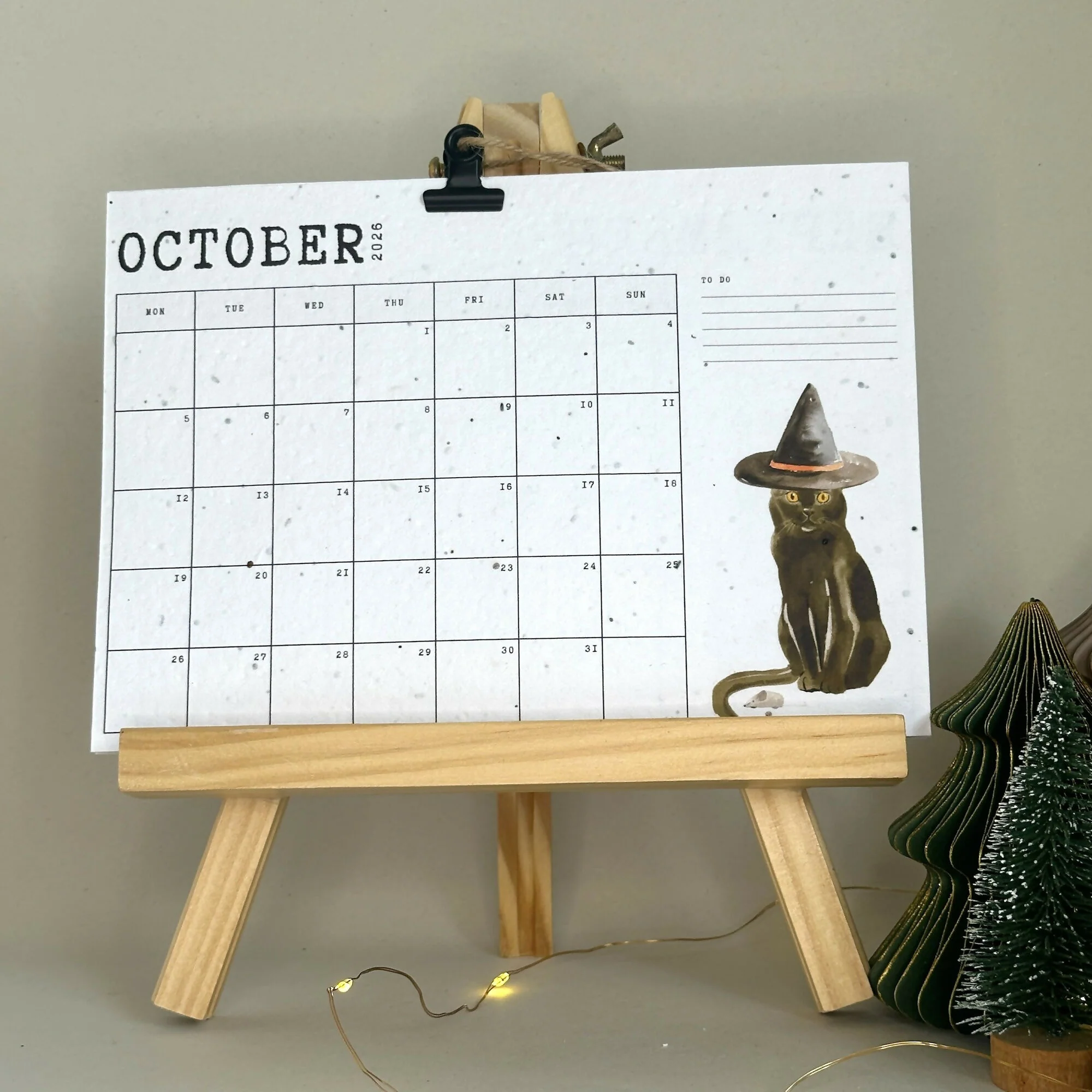 Plantable Wildflower Seed Calendar - Cat - Image 2