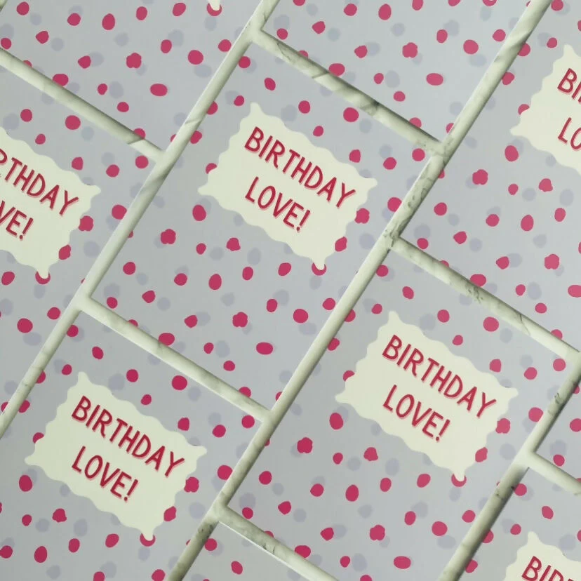 Polka Dot Birthday Love Card - Image 4