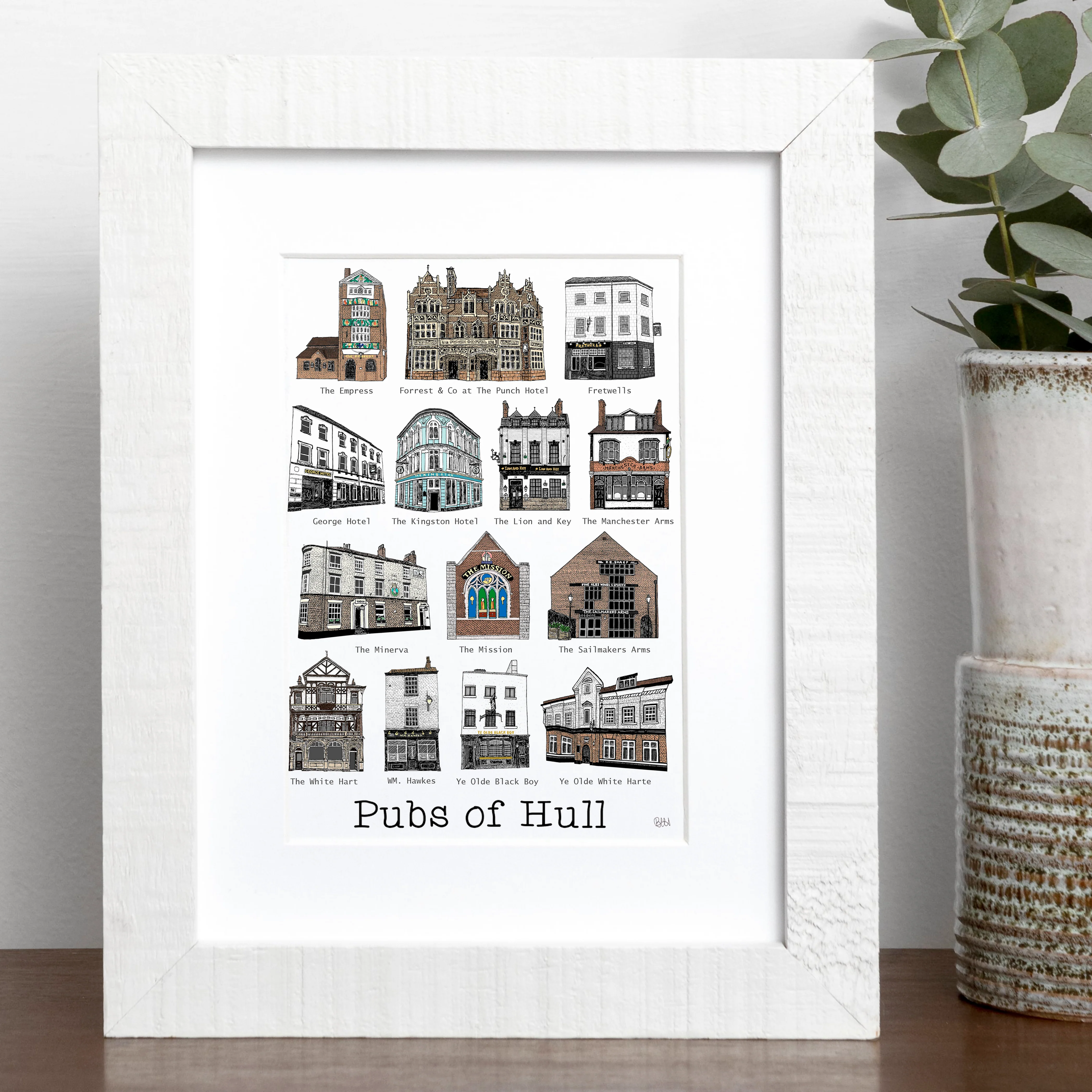 'Pubs of Hull' Print - Image 2