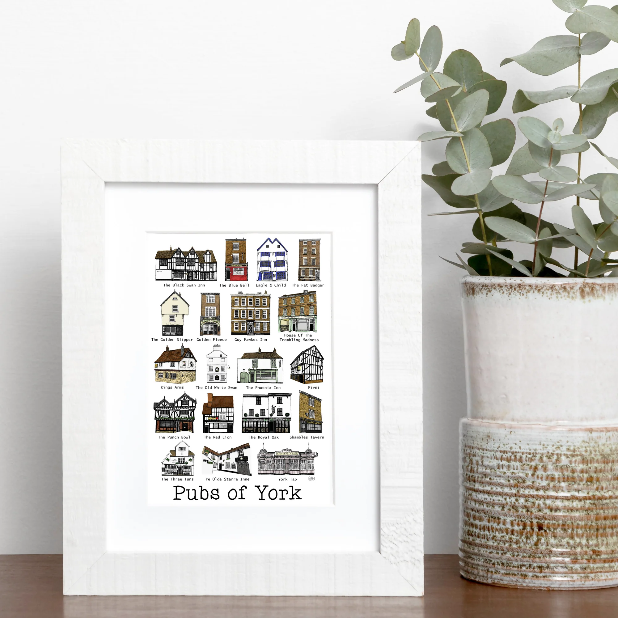Pubs of York Print - Image 2
