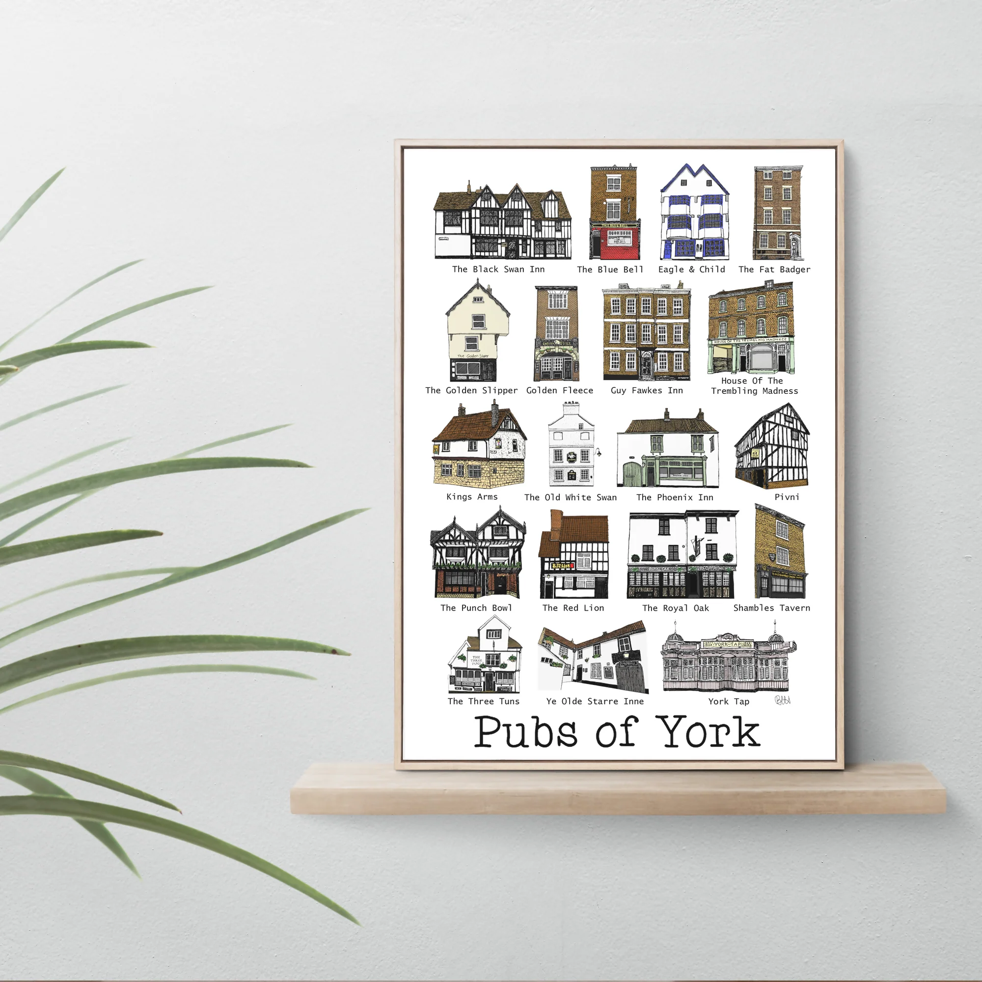 Pubs of York Print - Image 3