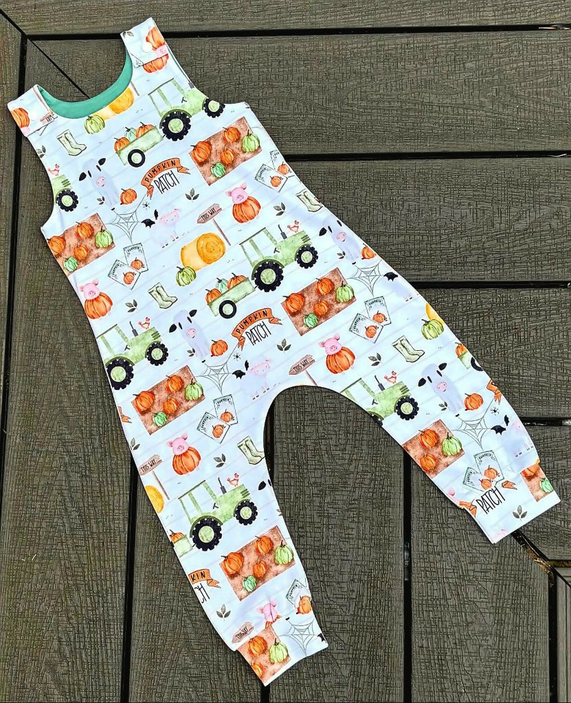 PUMPKIN PATCH ROMPER 2-3 years
