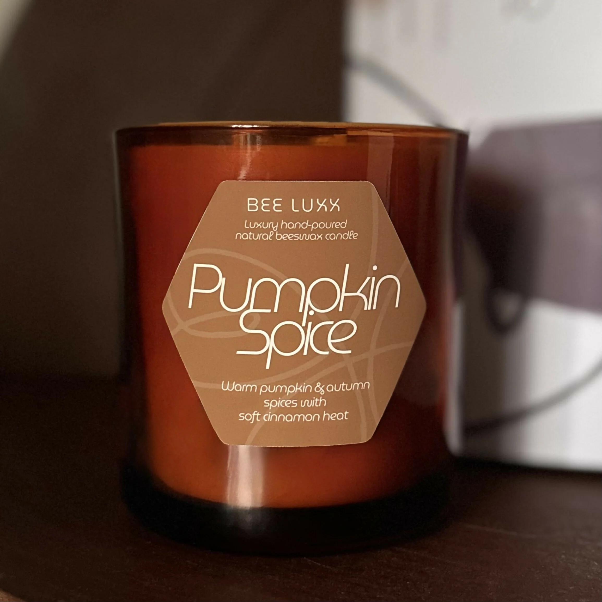 Pumpkin Spice - Scented 100% Beeswax Candle - Image 4