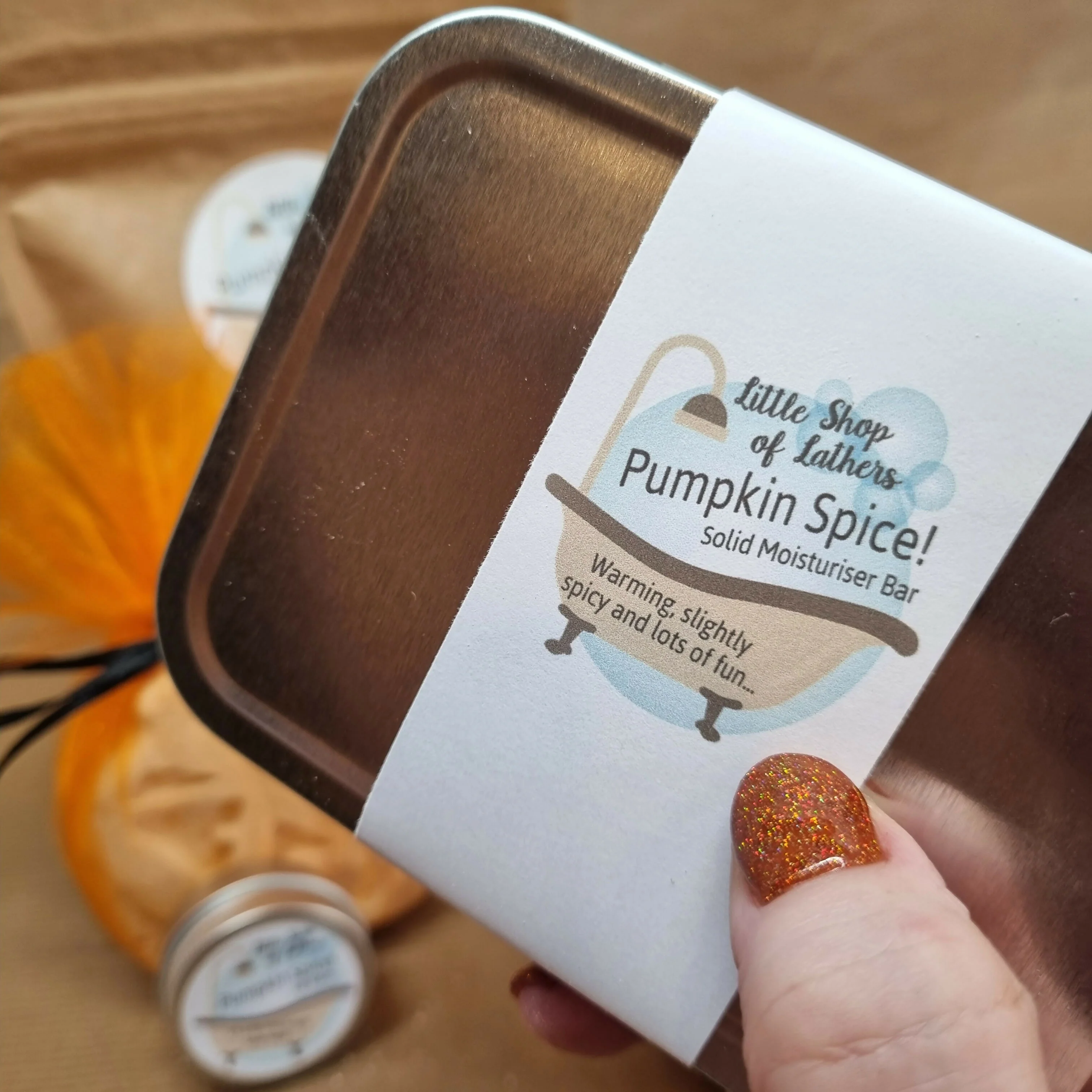 Pumpkin Spice Solid Moisturiser Bar - Image 5