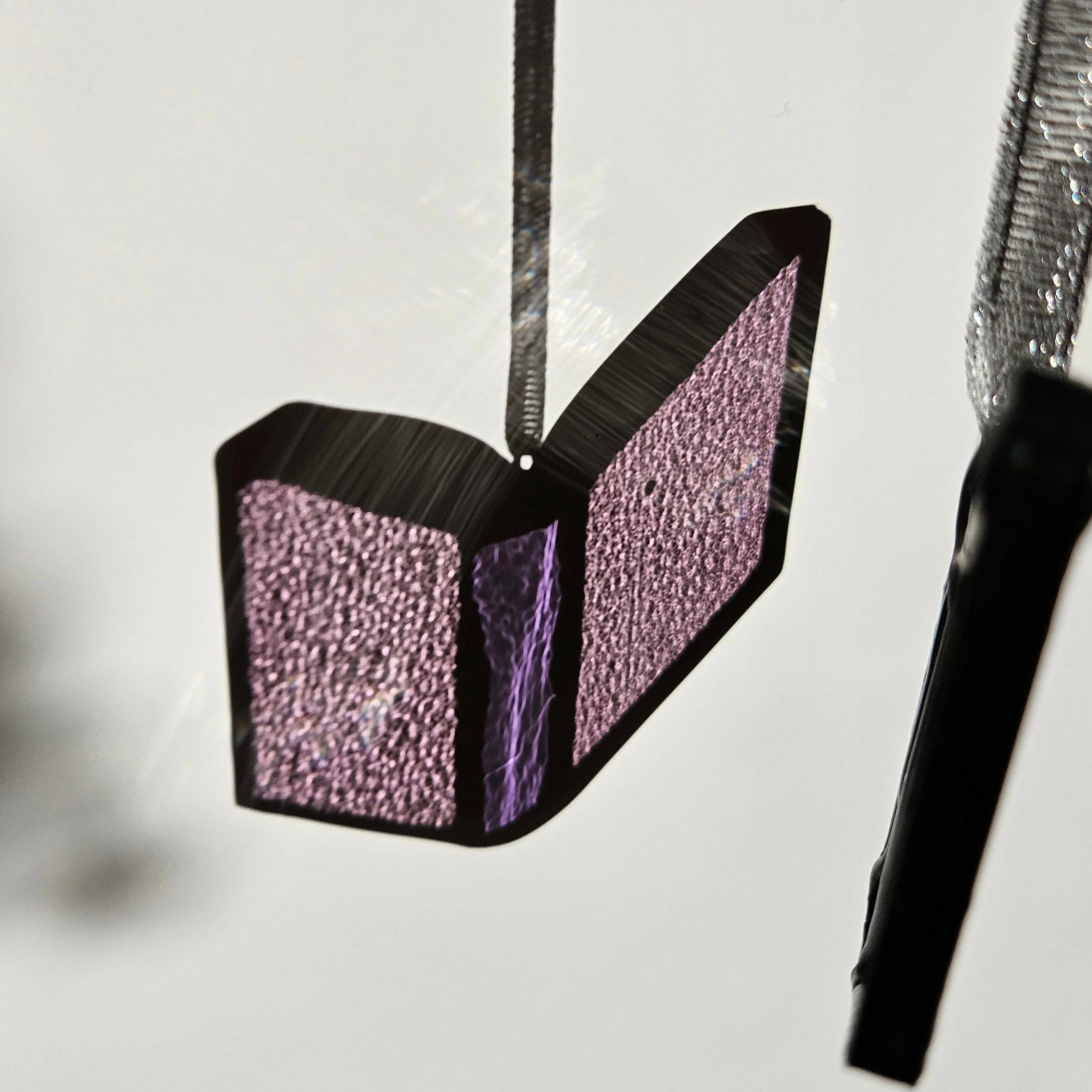 Purple Book Stained Glass Suncatcher - Image 3