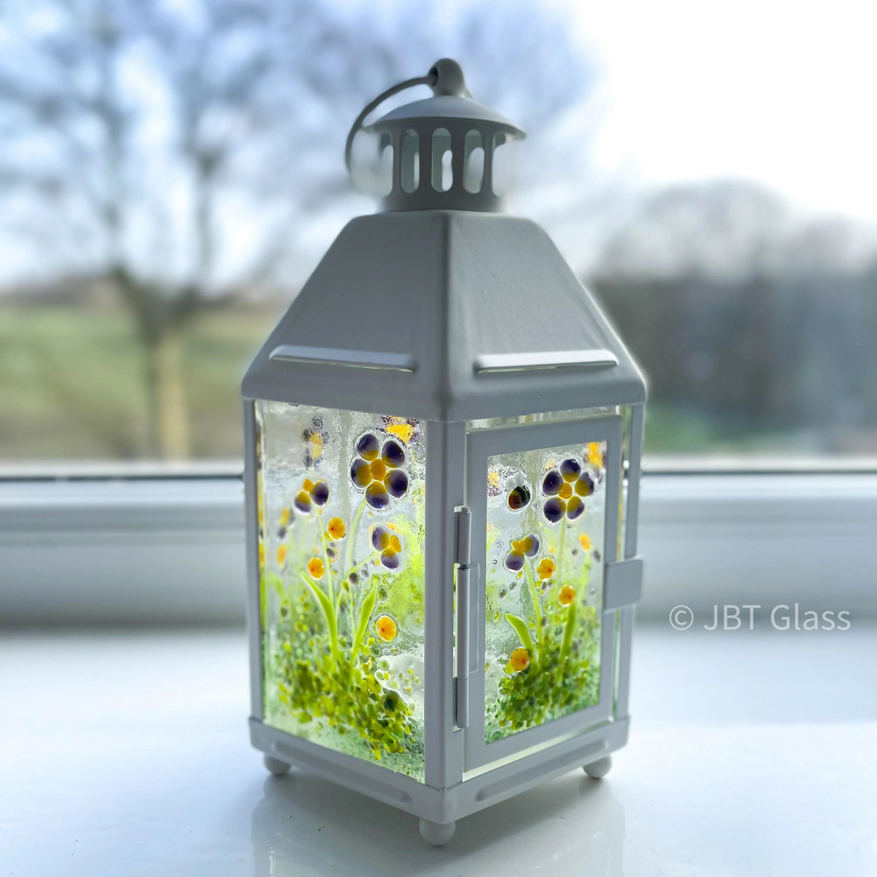 Purple Flower Small Lantern - Image 3