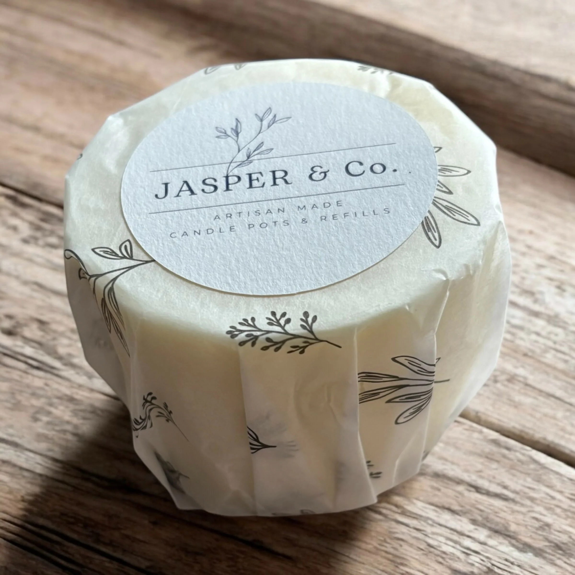 Raspberry Stoneware Refillable Candle Pot - Image 3