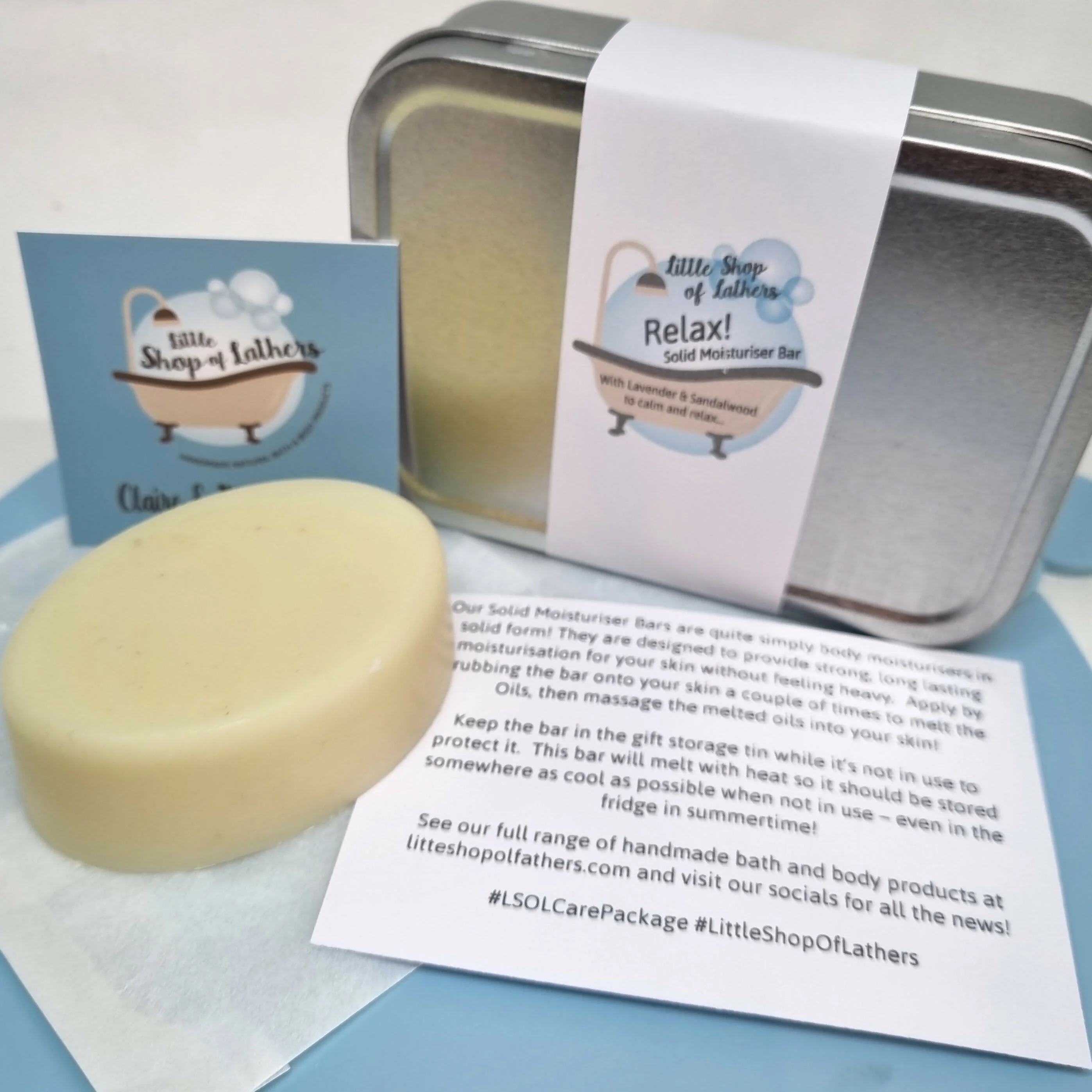 Relax Solid Moisturiser Bar - Image 2