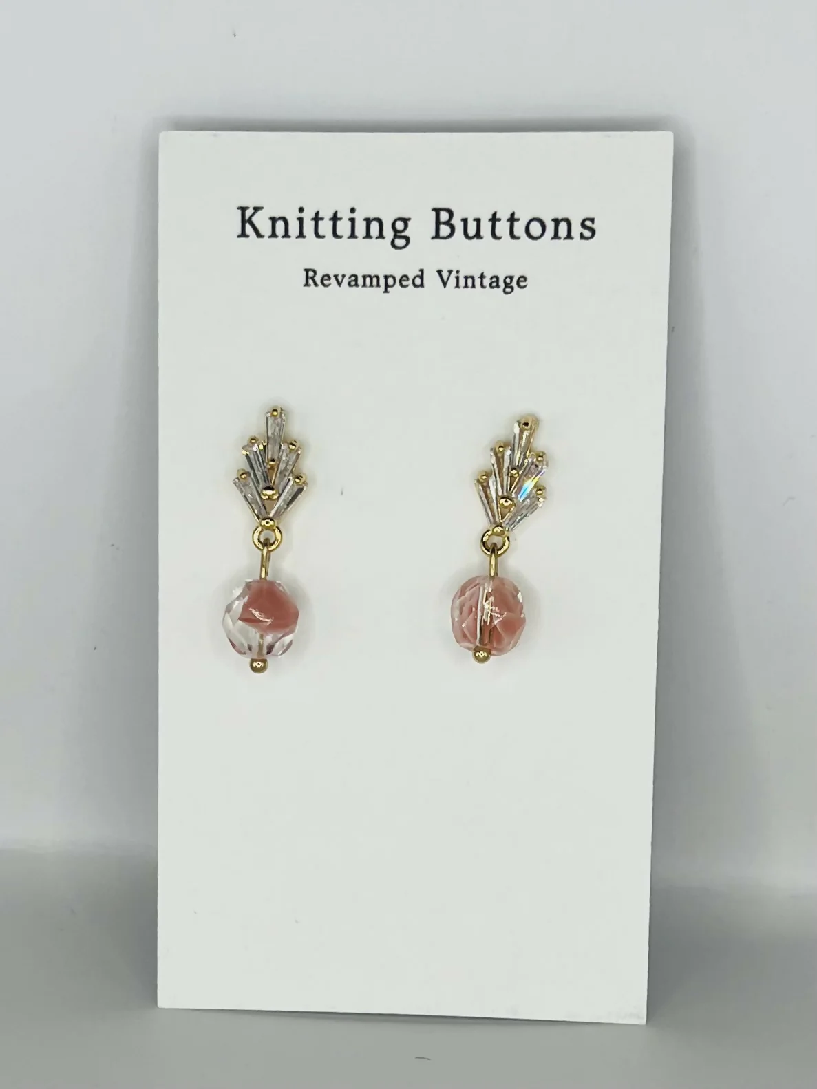 Revamped Vintage Earrings - Deco Stud - Image 5
