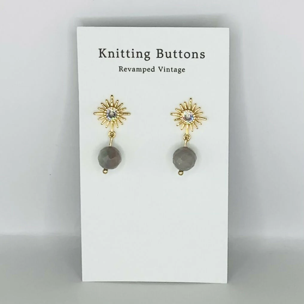 Revamped Vintage Earrings - Deco Stud - Image 6
