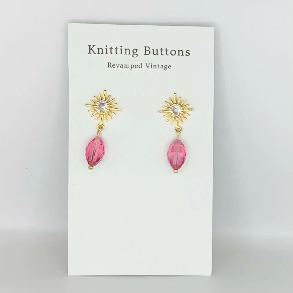 Revamped Vintage Earrings - Deco Stud - Image 7