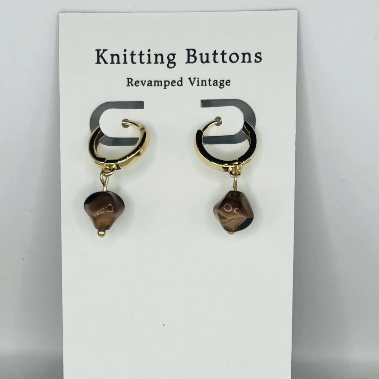 Revamped Vintage Earrings - Huggie Hoop