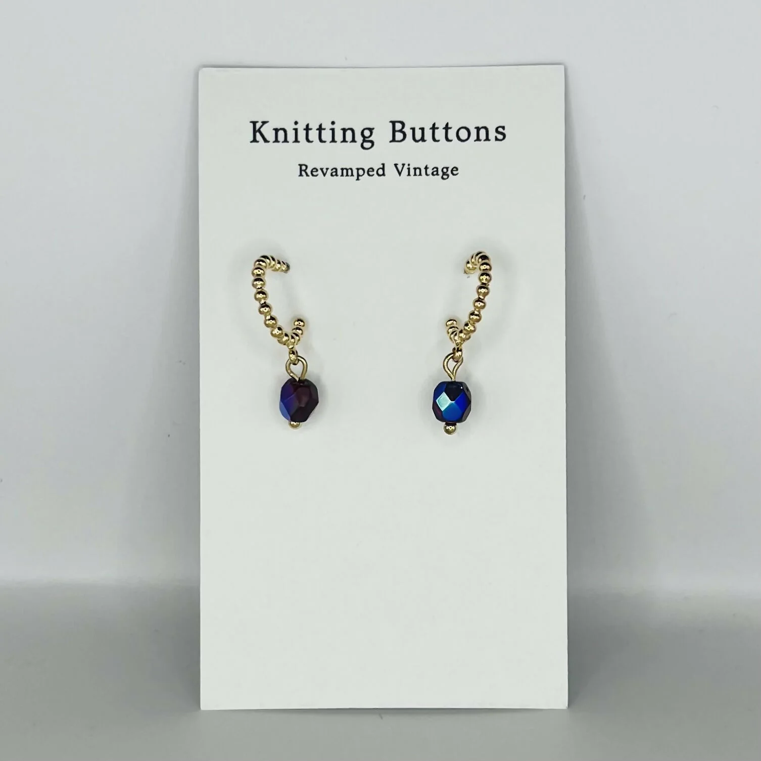 Revamped Vintage Earrings - Huggie Hoop - Image 3