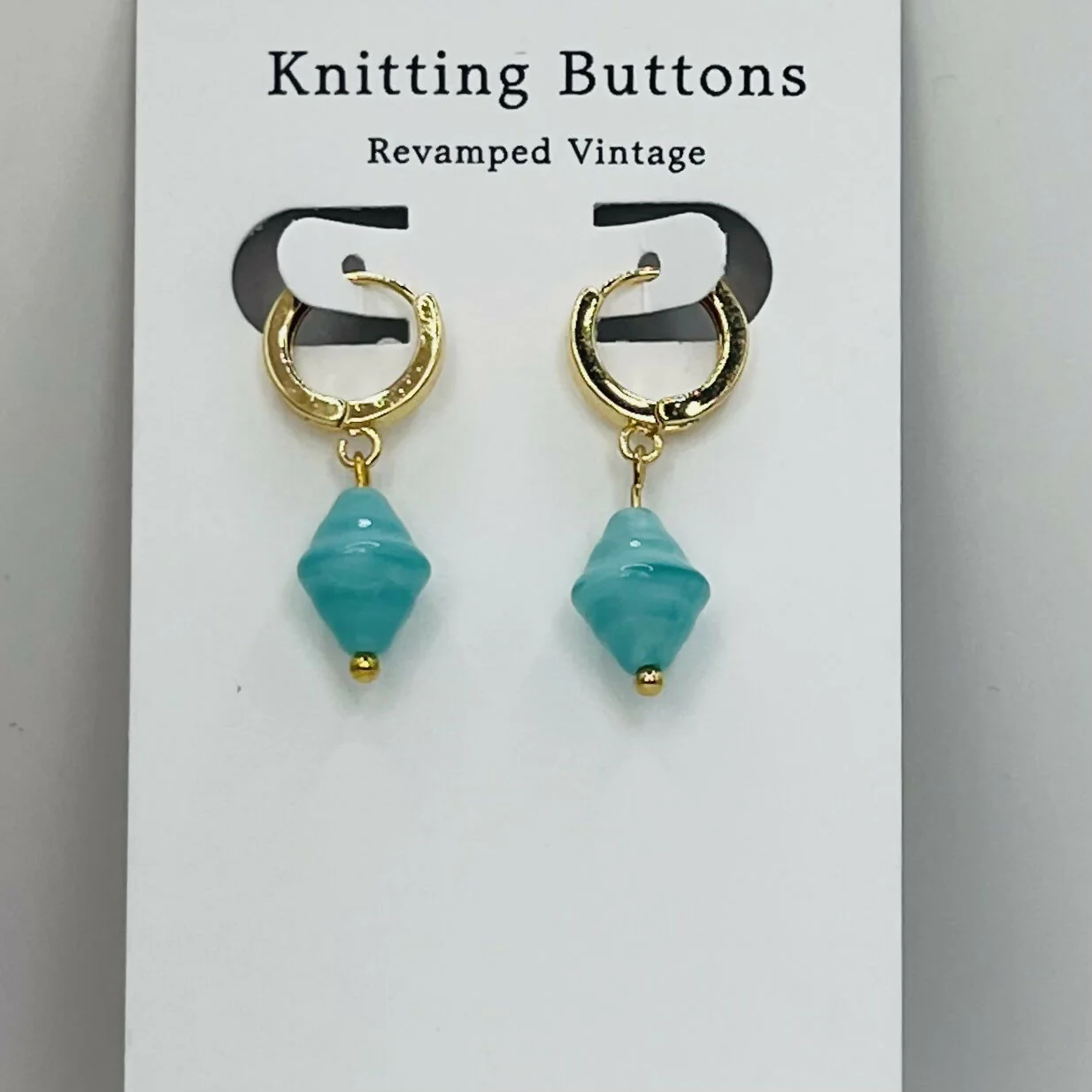 Revamped Vintage Earrings - Huggie Hoop - Image 3