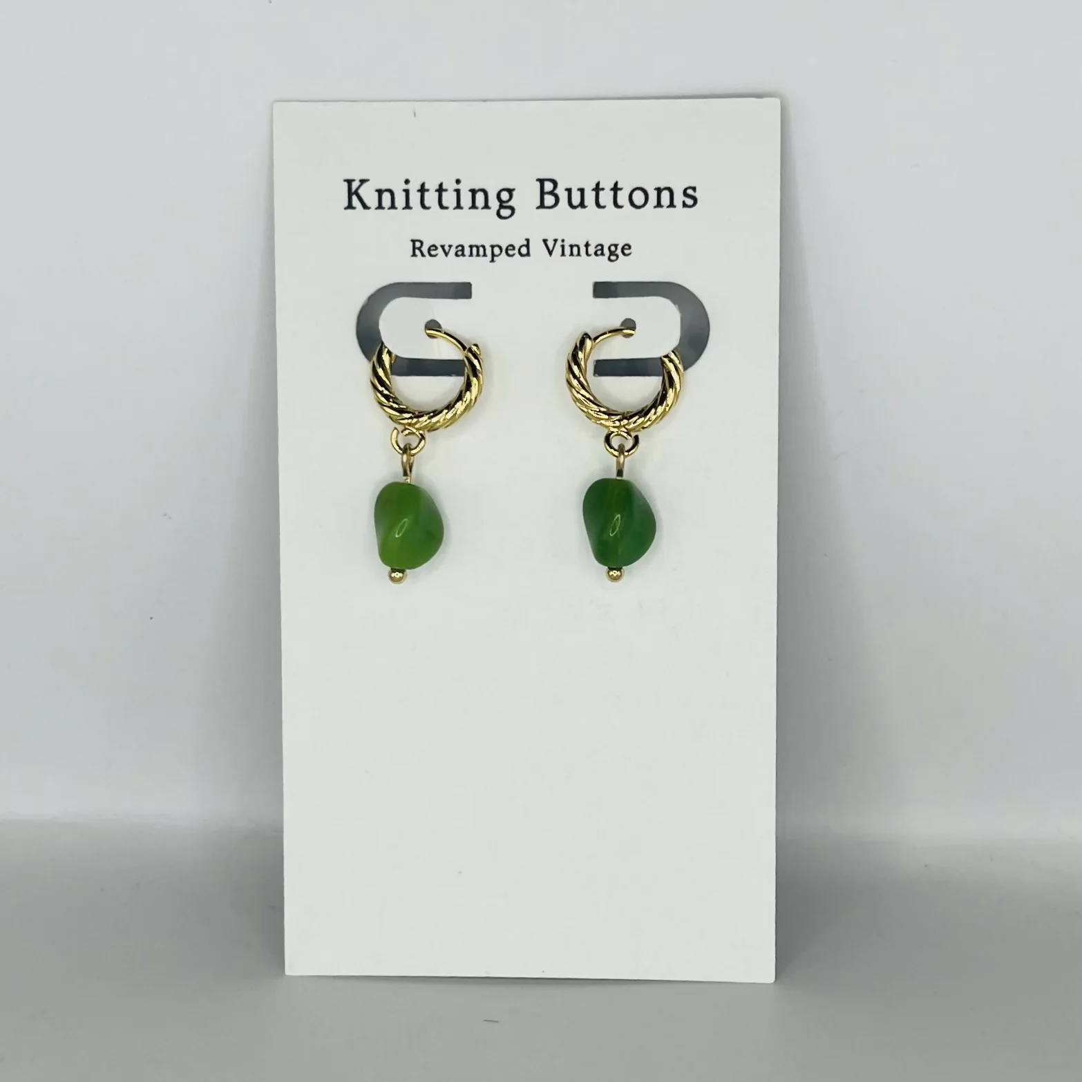 Revamped Vintage Earrings - Huggie Hoop - Image 5