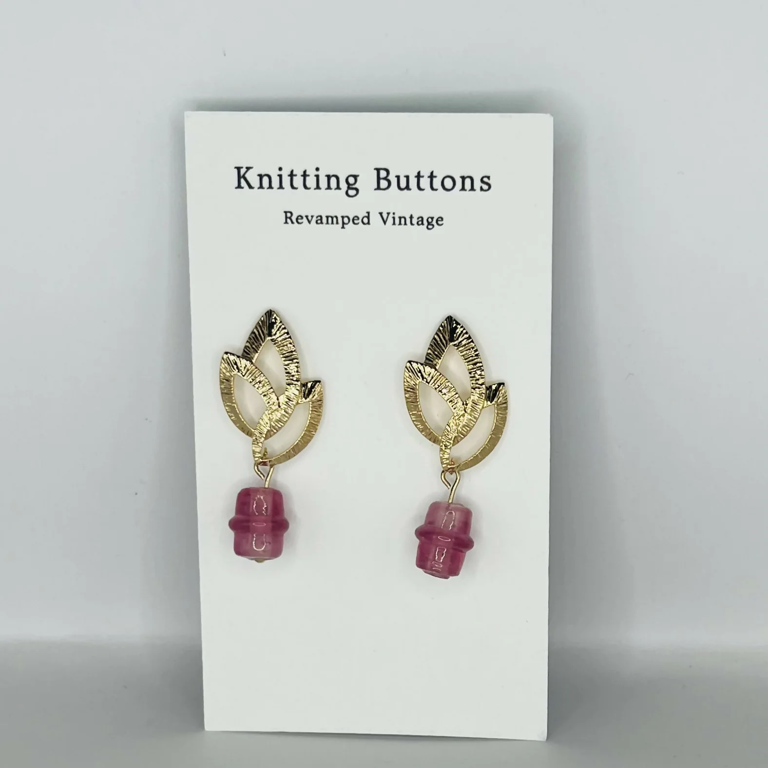 Revamped Vintage Earrings - Oval Drop - Image 3