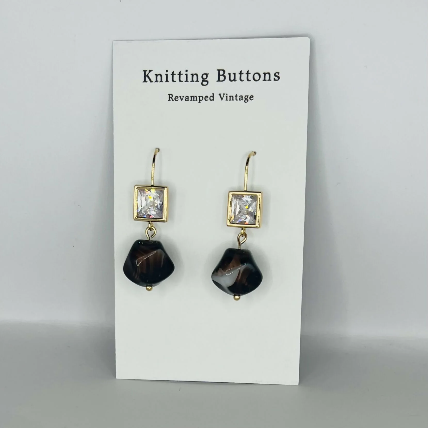 Revamped Vintage Earrings - Sparkle - Image 2