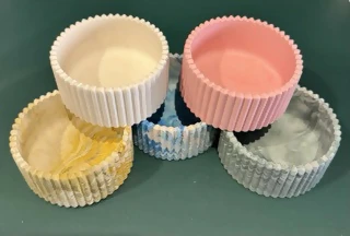 Ridged Trinket Pot