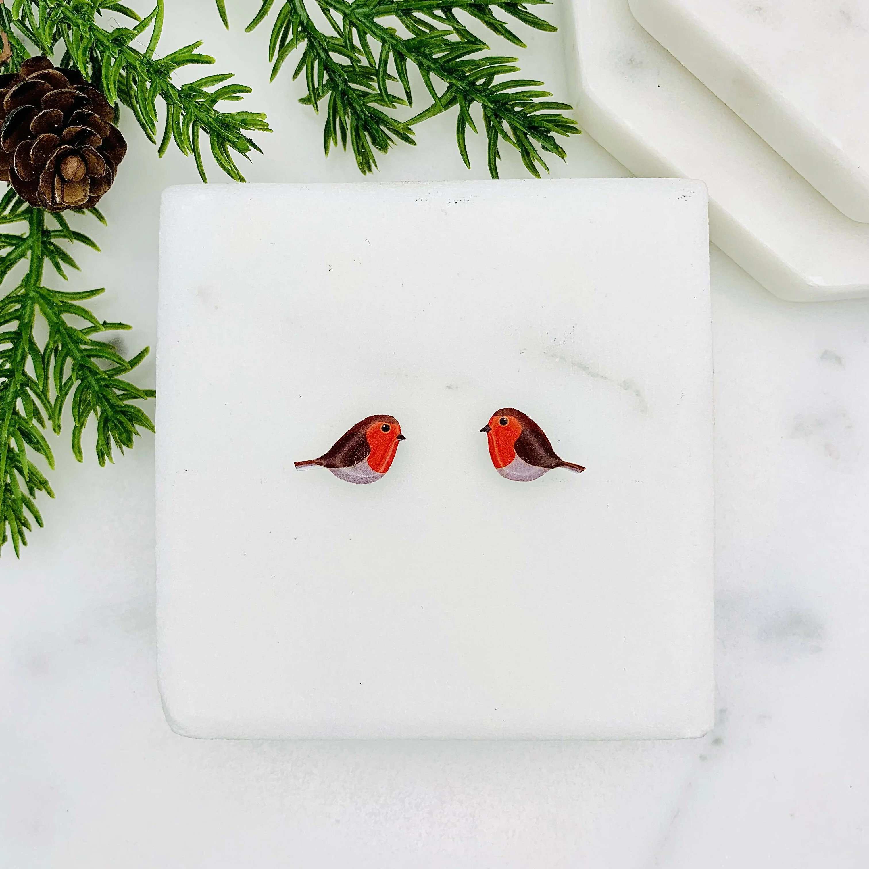 Robin Stud Earrings - Image 2
