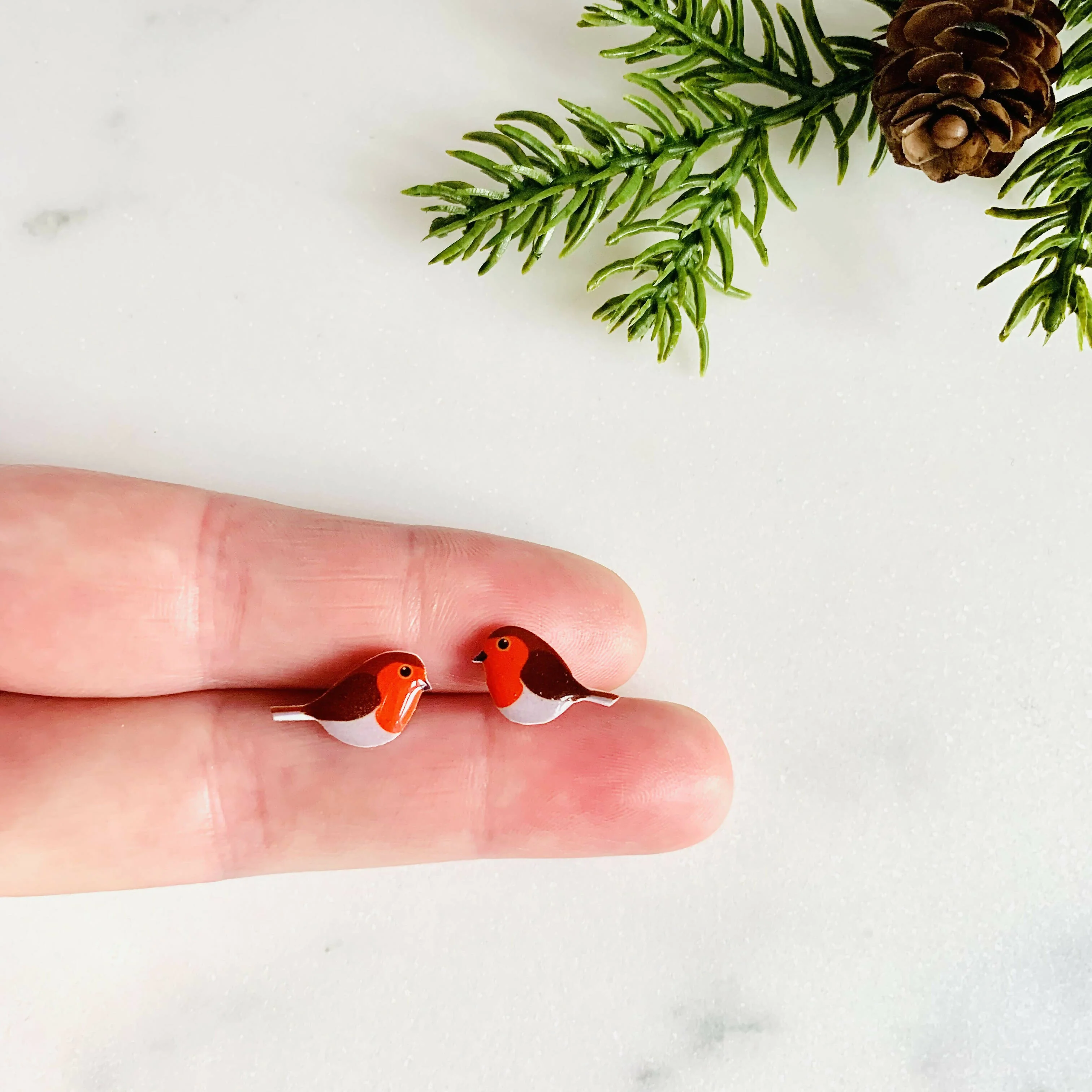 Robin Stud Earrings - Image 5