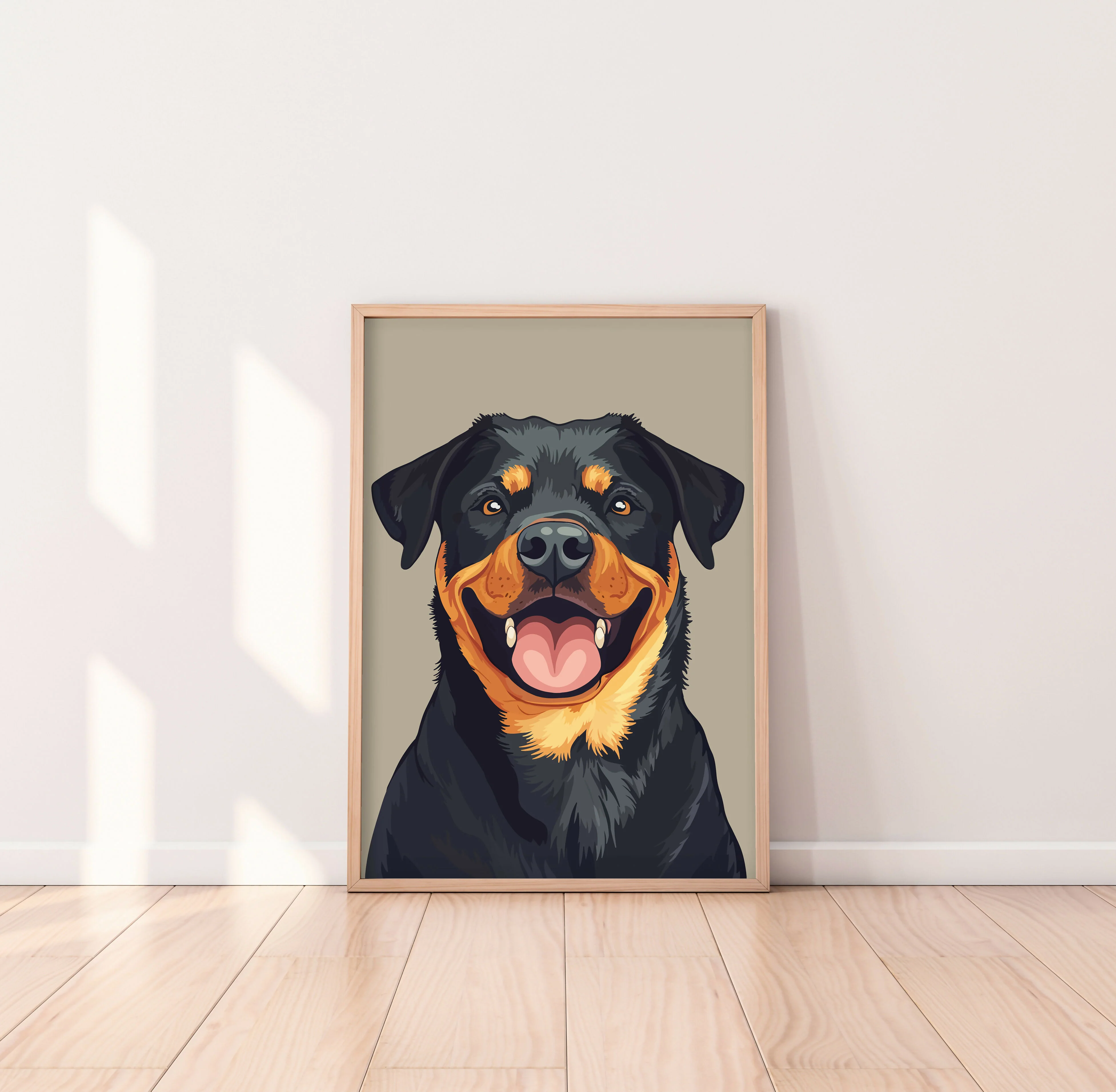 Rottweiler Dog Art Print