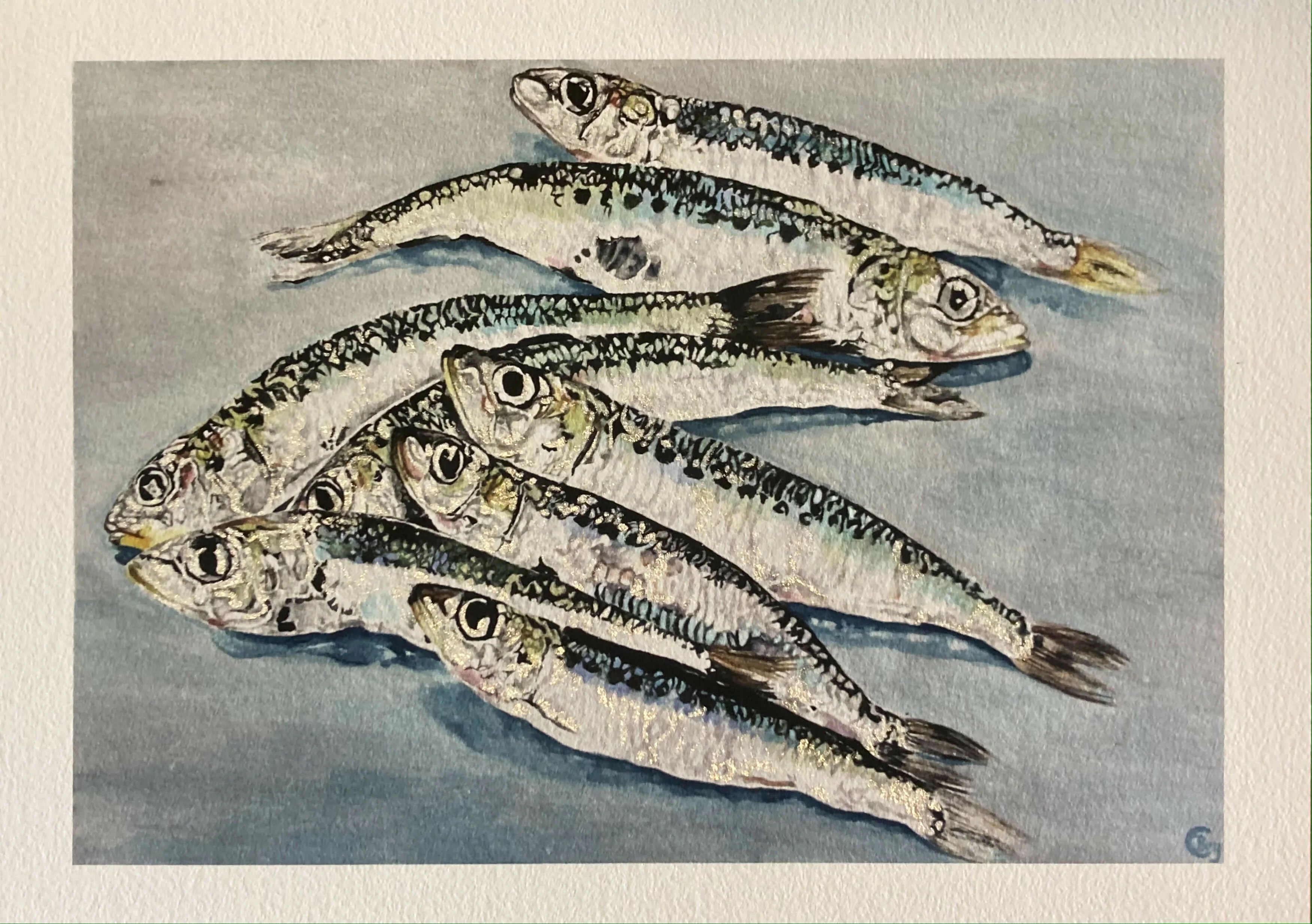 Sardines - Hand Finished Print - Image 3
