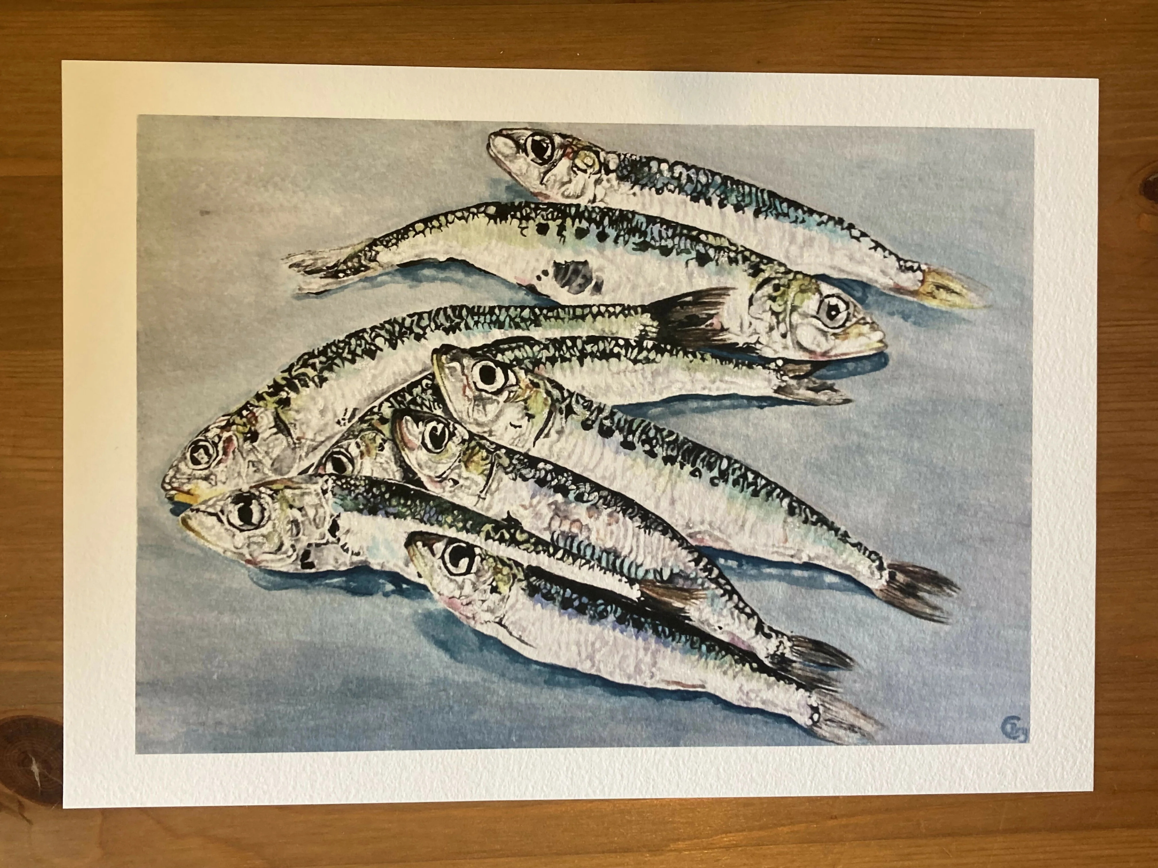 Sardines - Hand Finished Print - Image 4