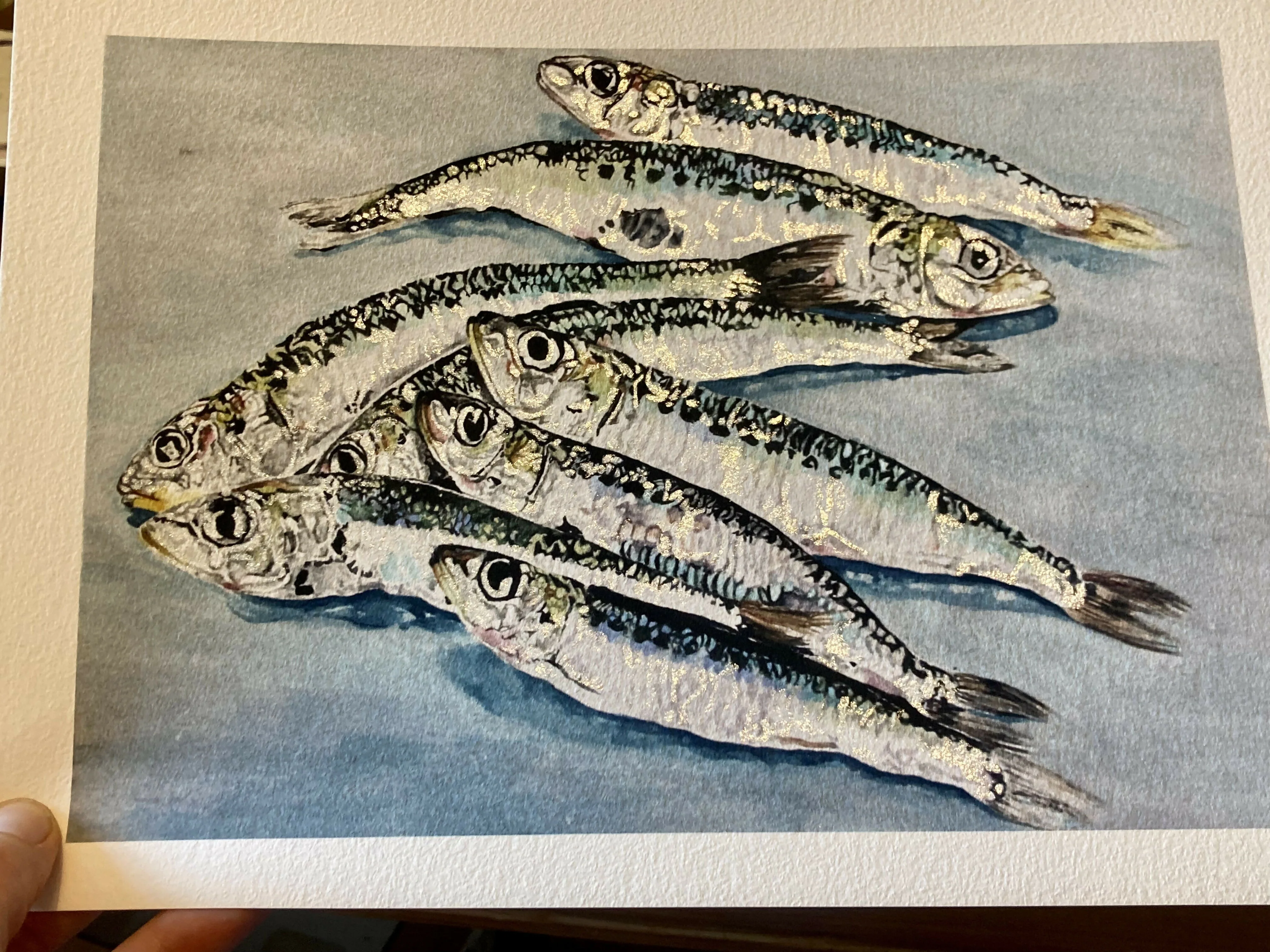 Sardines - Hand Finished Print - Image 5