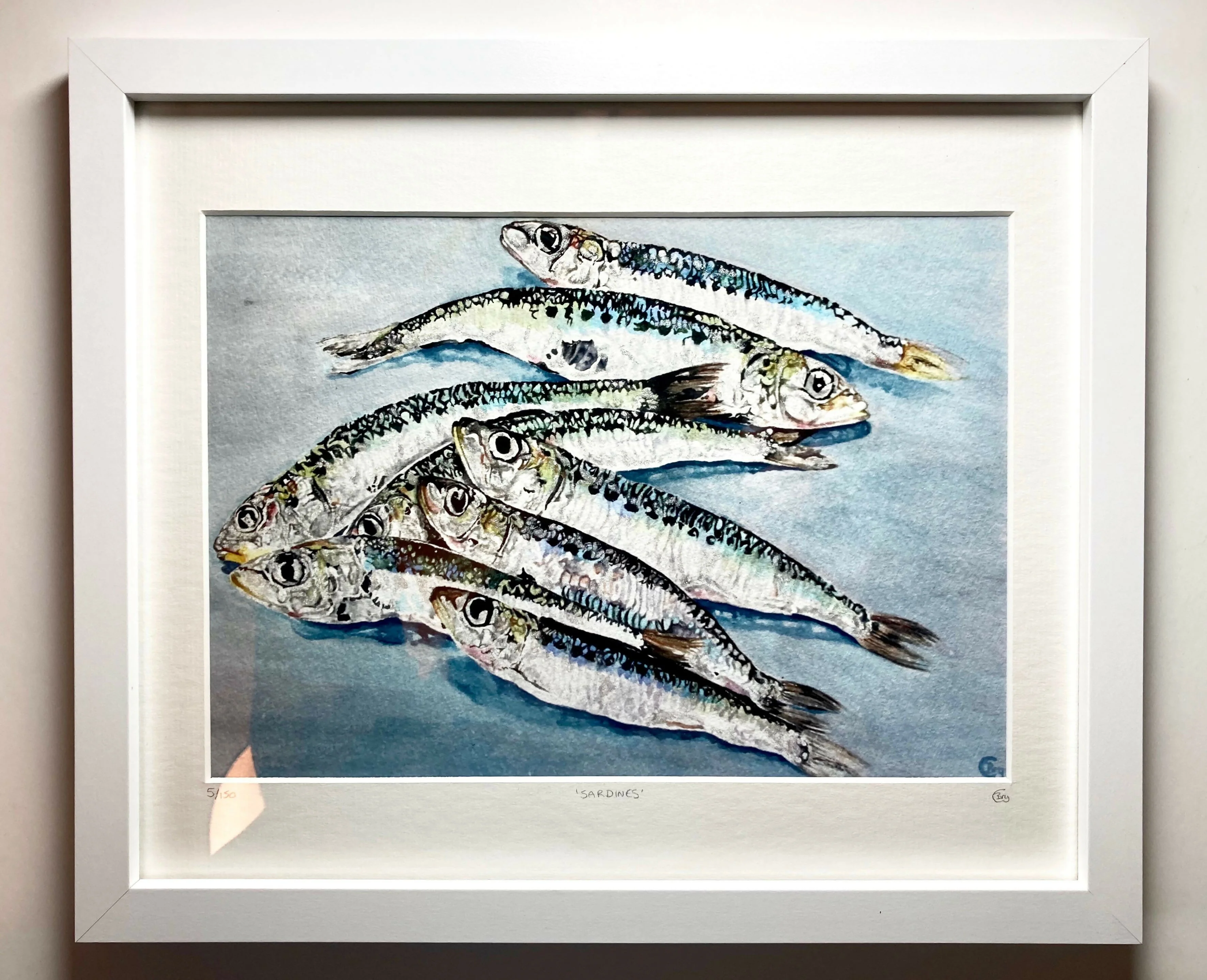 Sardines - Hand Finished Print - Image 7