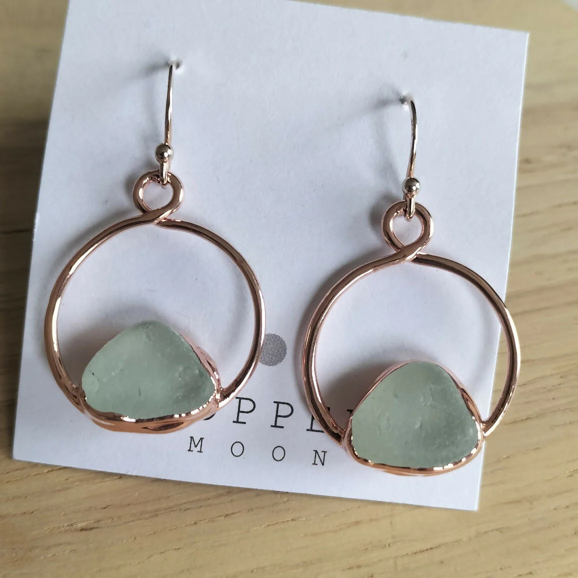 Seaglass Hoop Earrings