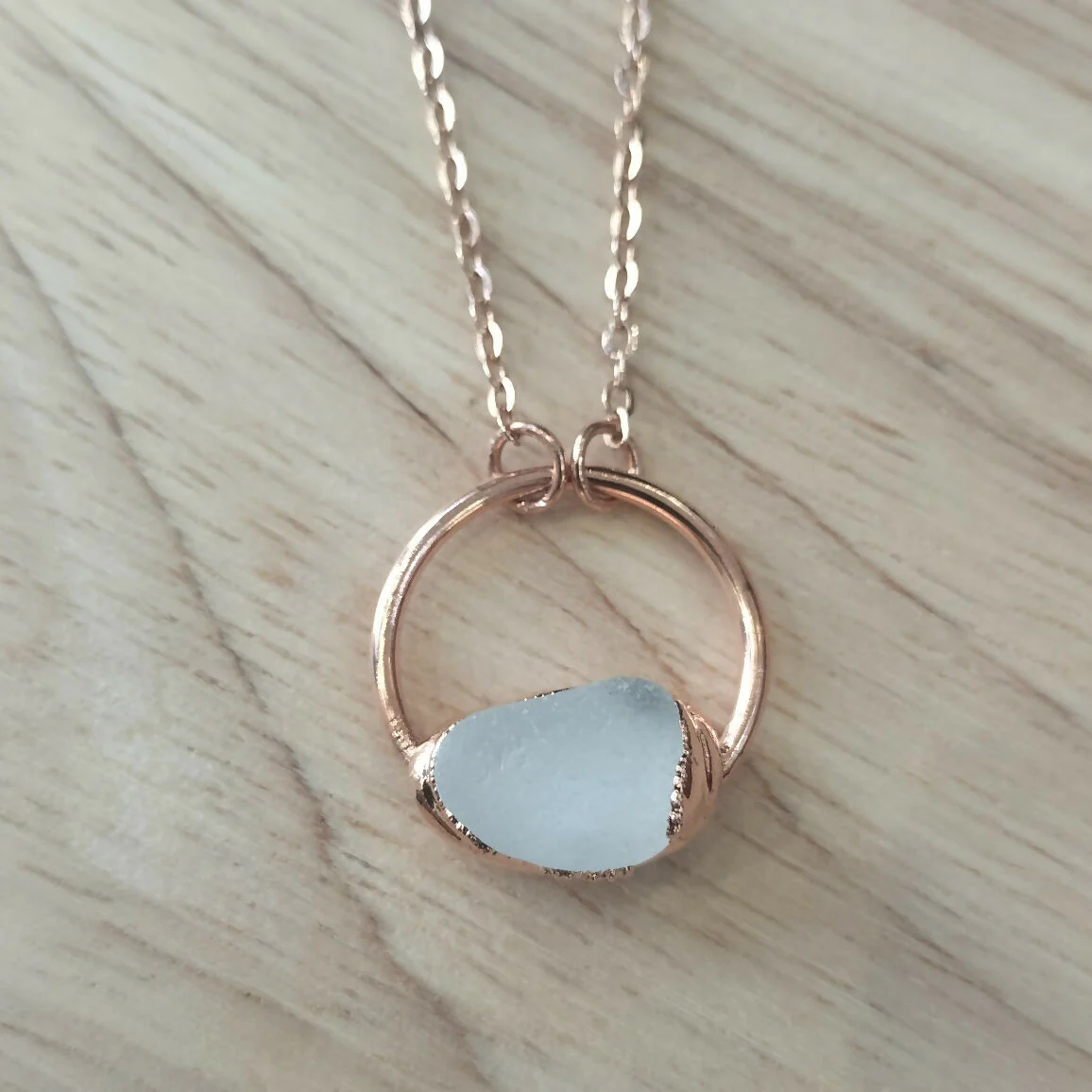 Seaglass Moon Necklace