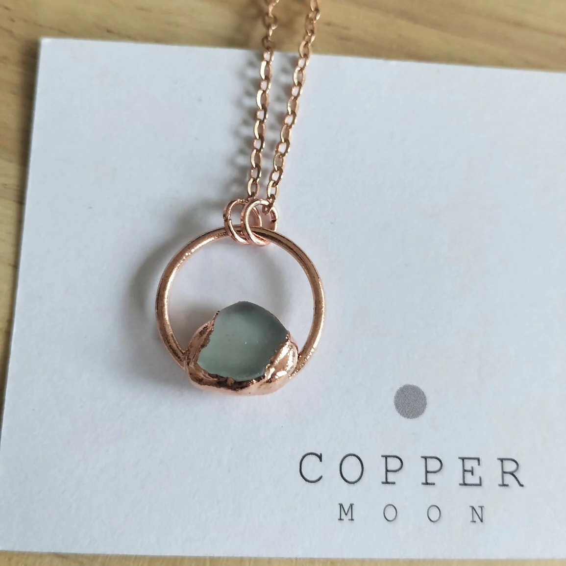 Seaglass Moon Necklace