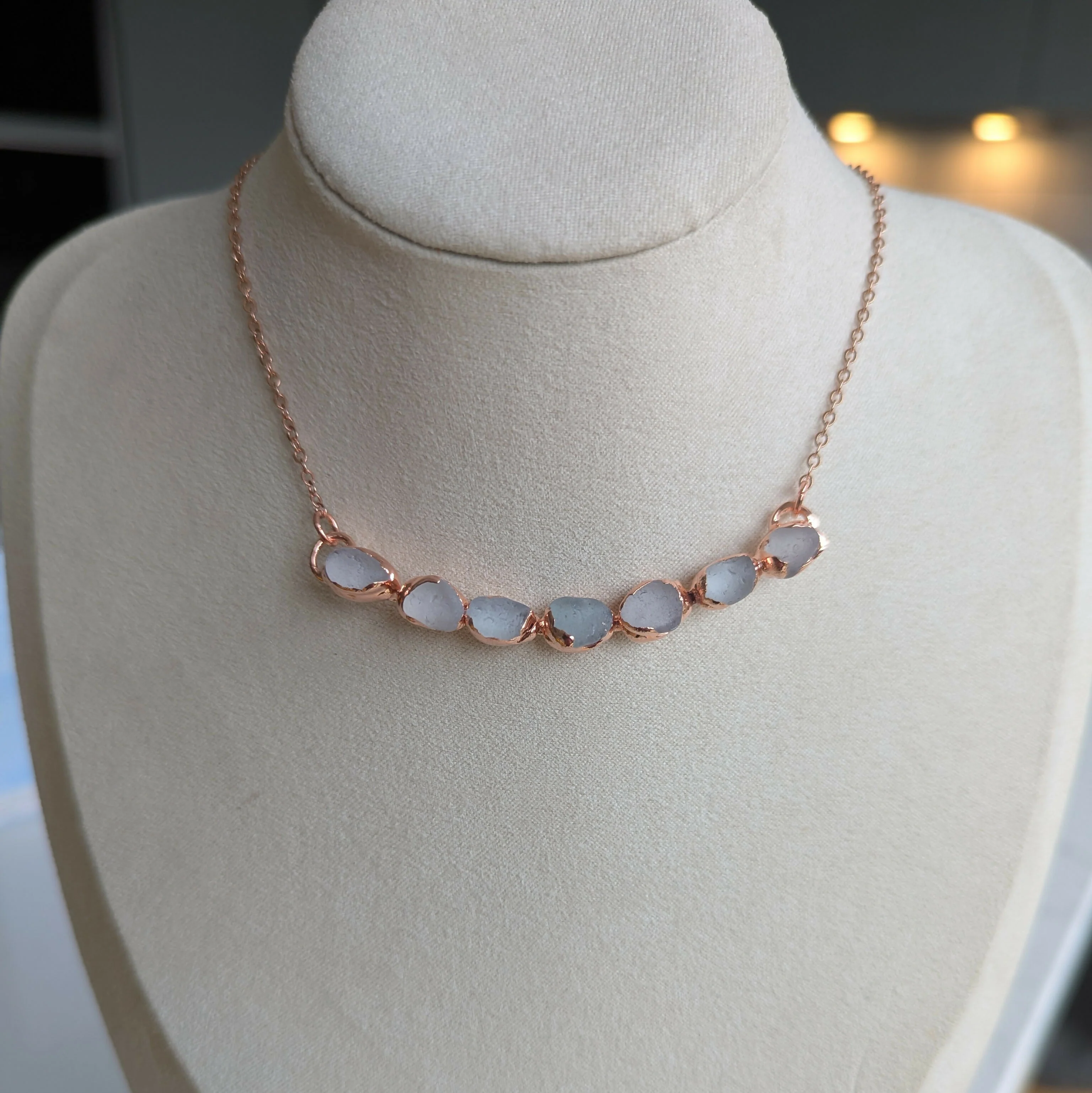Seaglass Multi Stone Necklace - Image 2