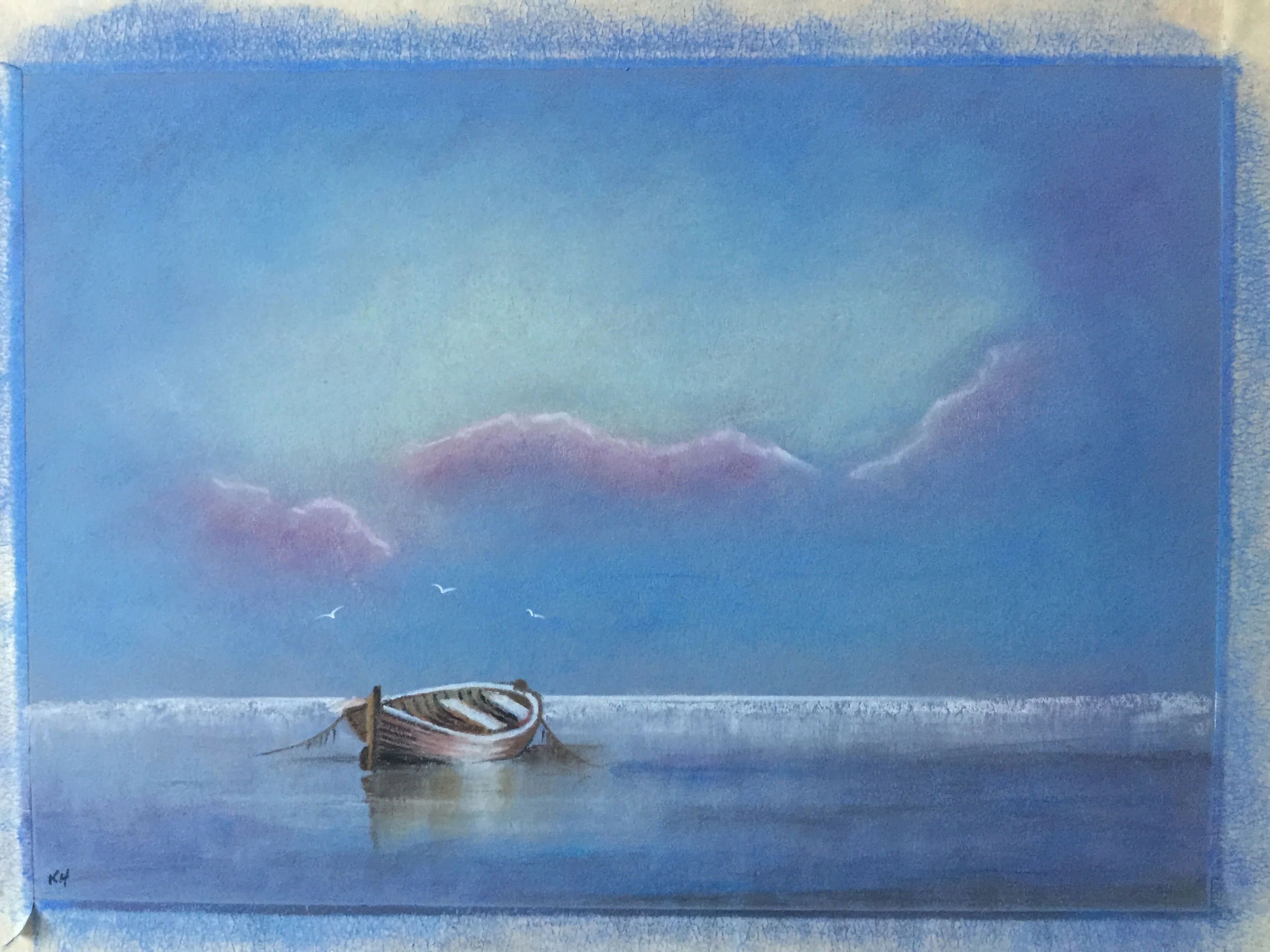 SEASCAPE FRAMED PRINT 7x5in - Image 4