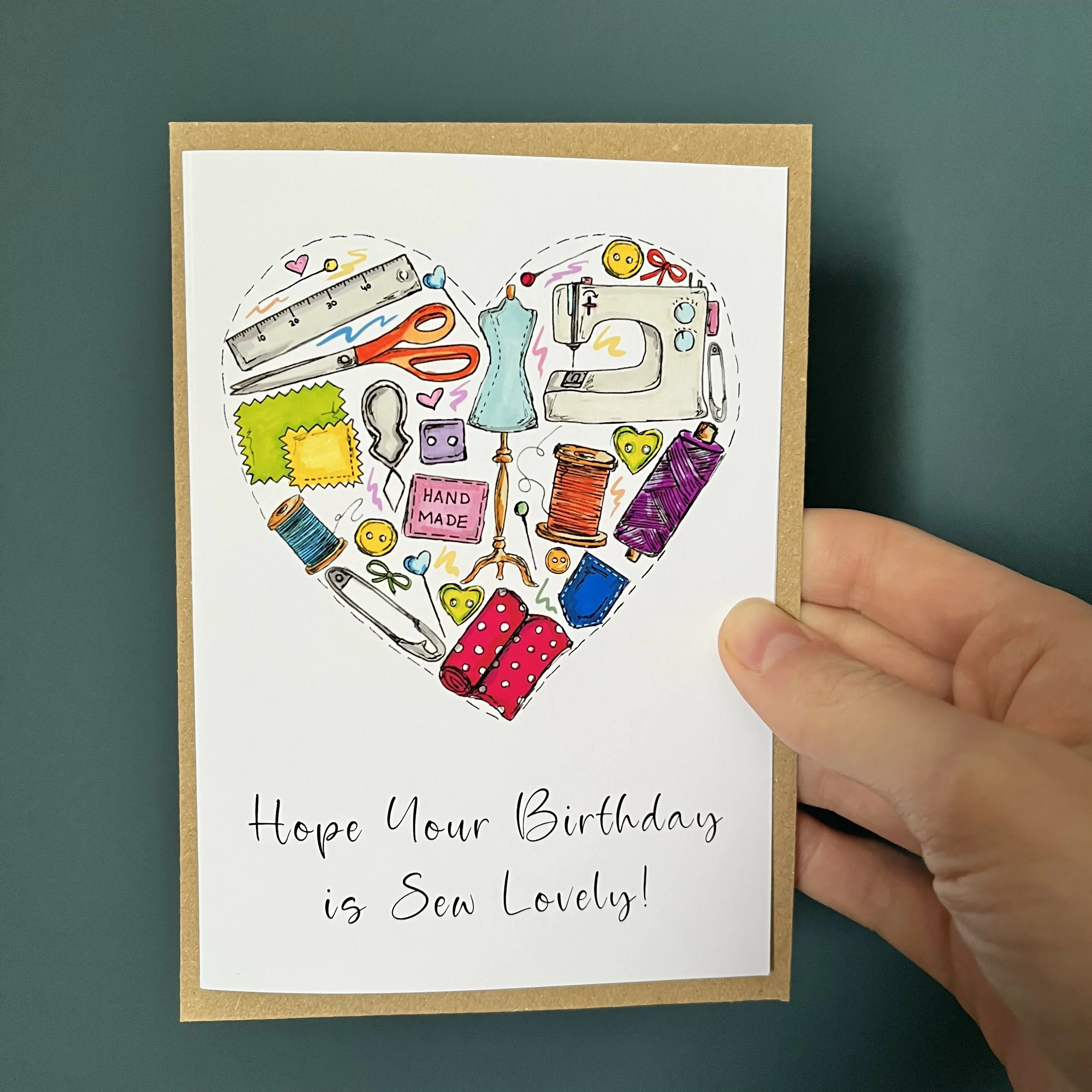 Sew Lovely Birthday Card - Image 3