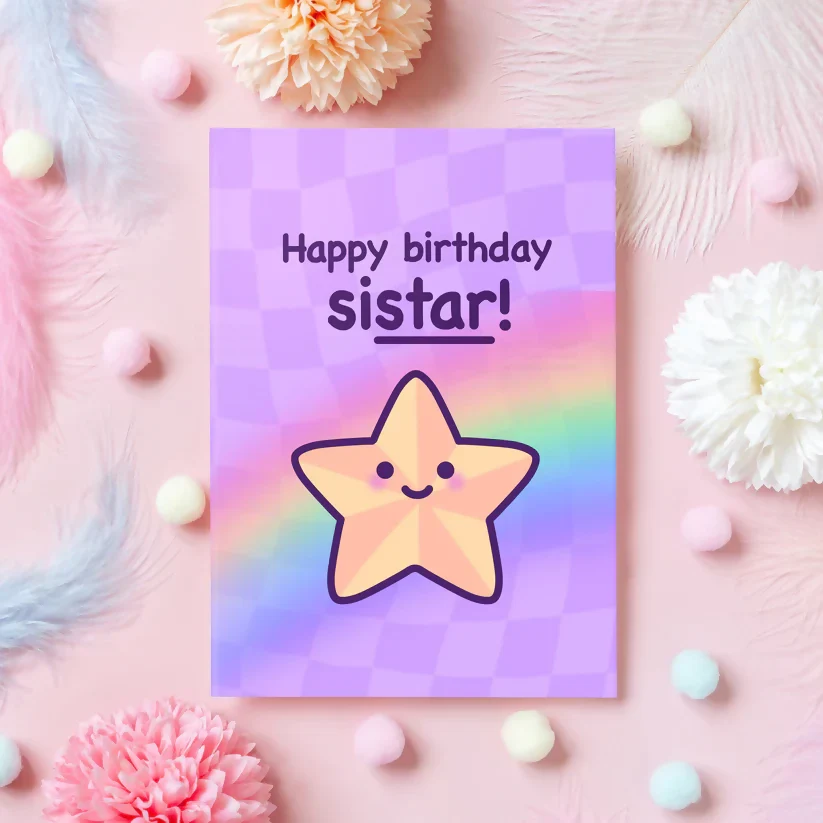 Sistar - Happy Birthday Card