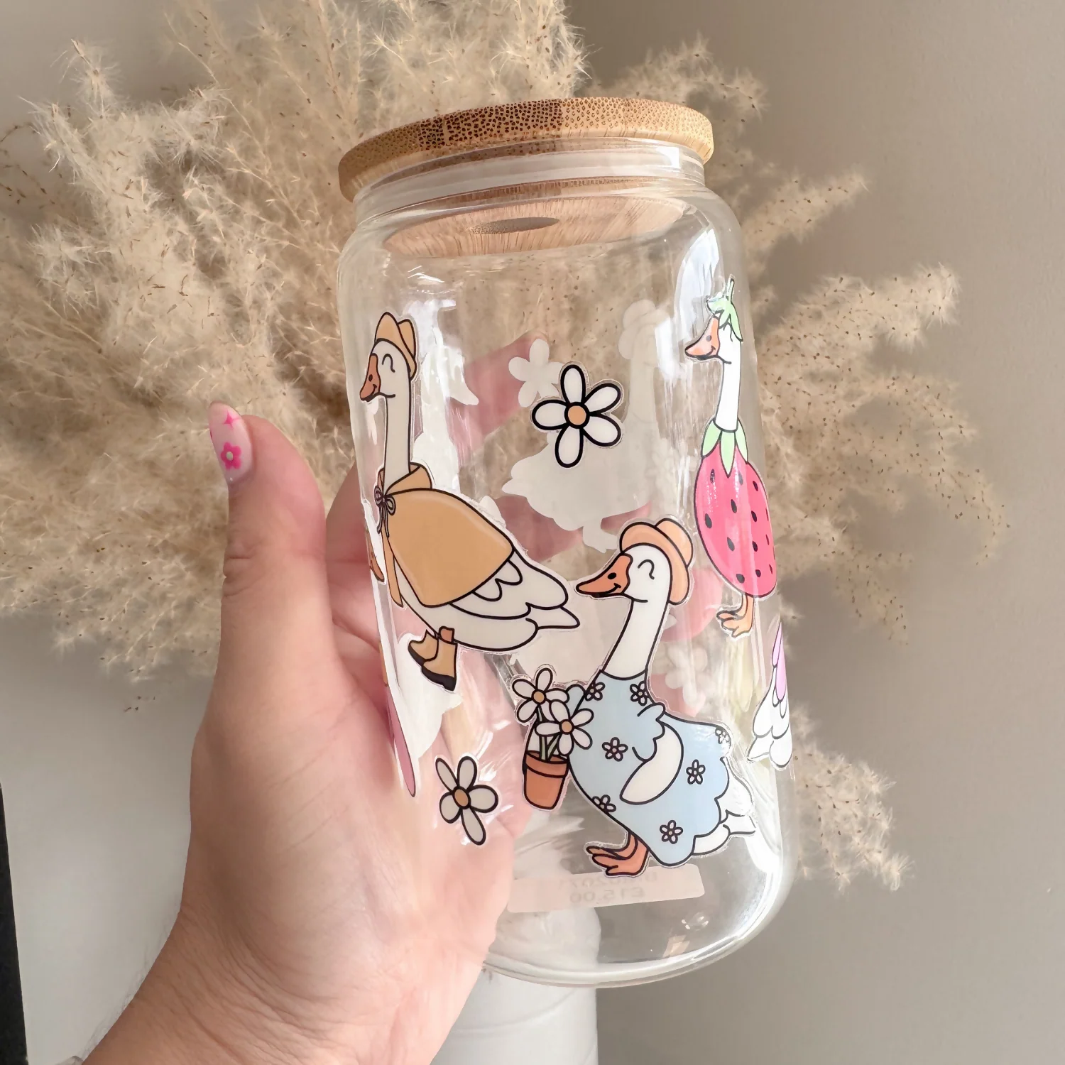 Silly Goose Outfits 16oz Glass Can