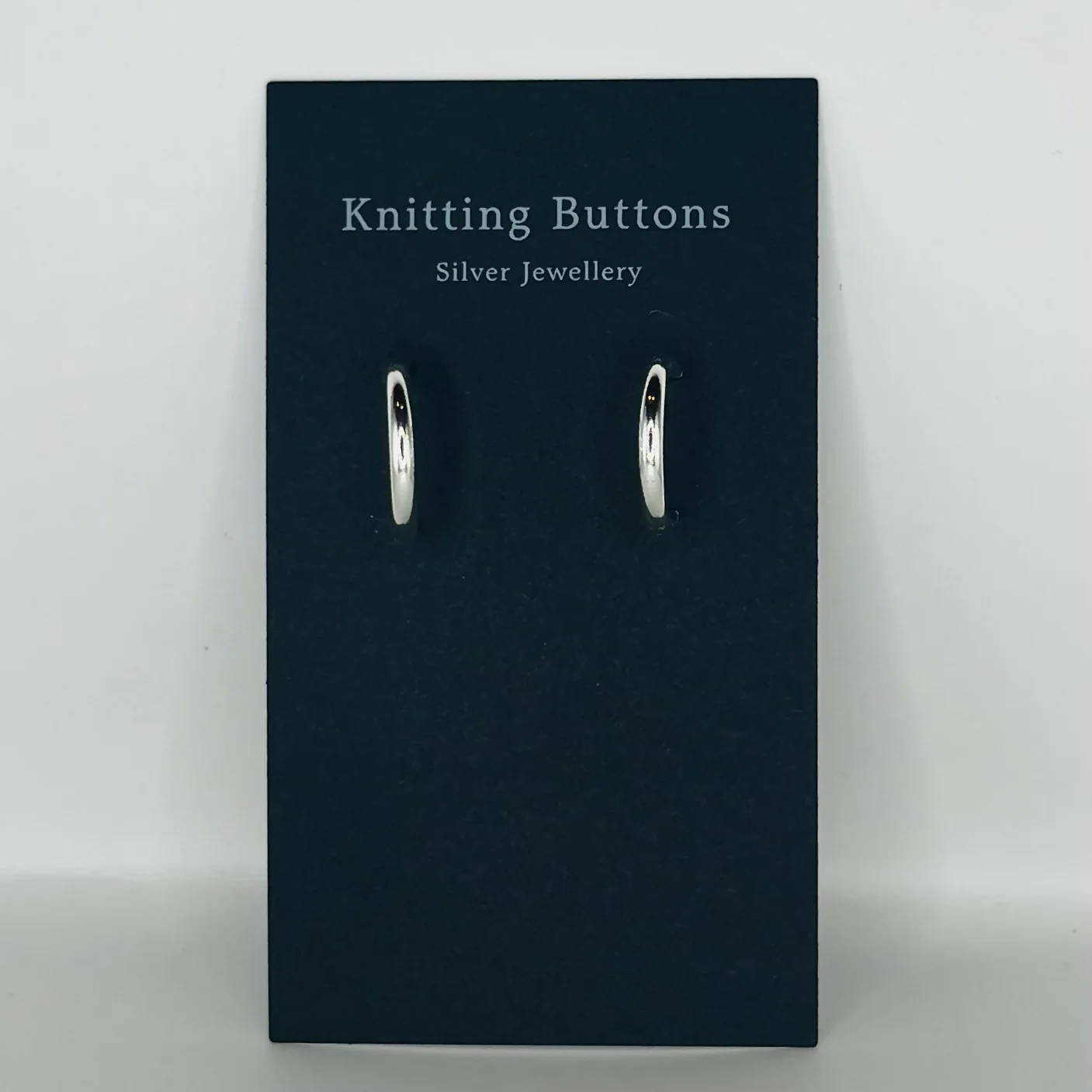 Silver Hoop Earrings - Image 3