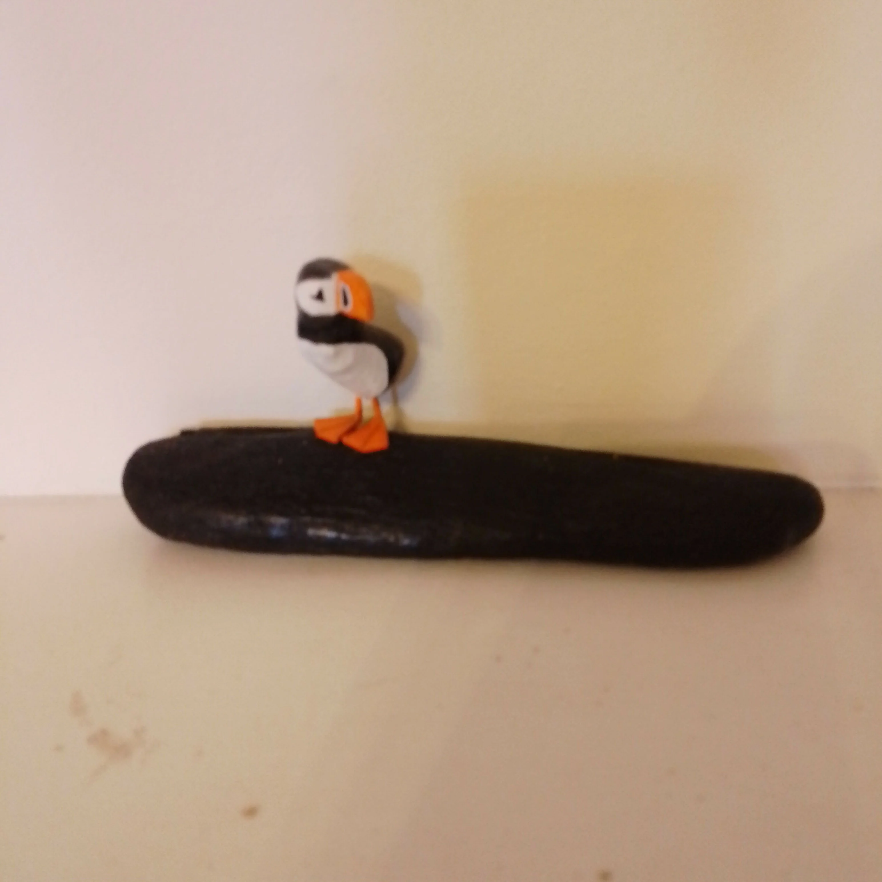 Single Puffin On Wood, With Legs - Image 7